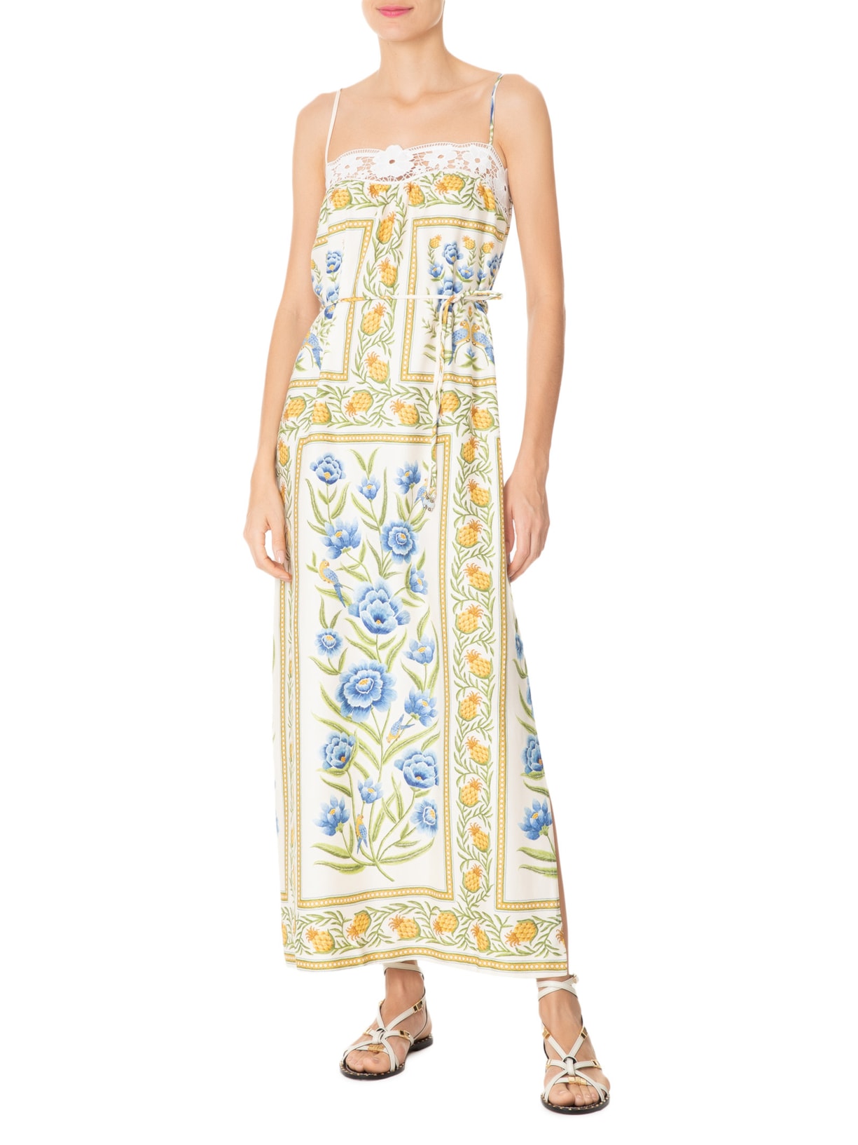 Vestido Longo Puglia Azul  Farm