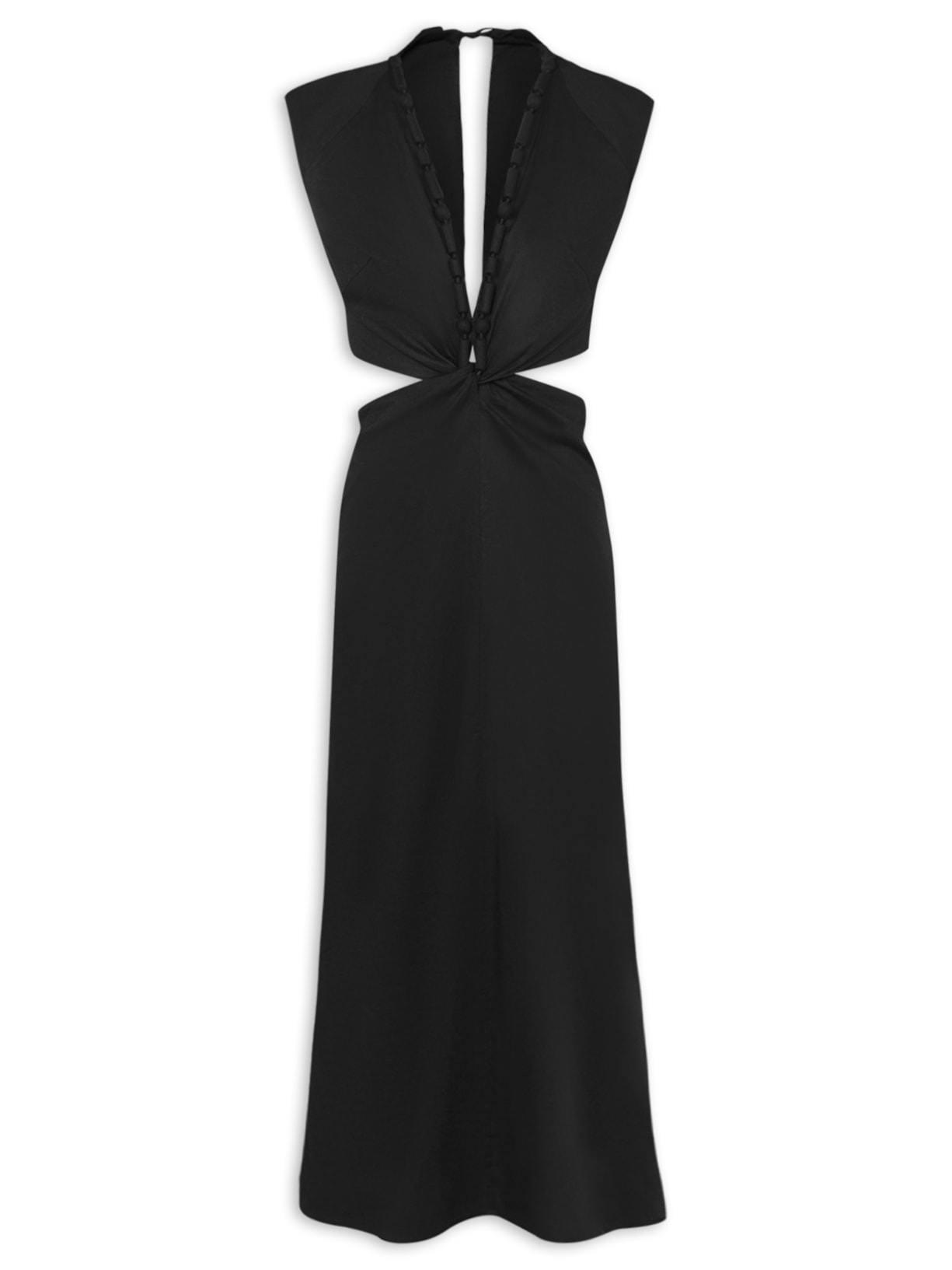 Vestido Longo Raira - Preto