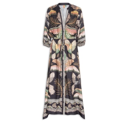 Vestido Longo Recanto Dos Pássaros - Preto