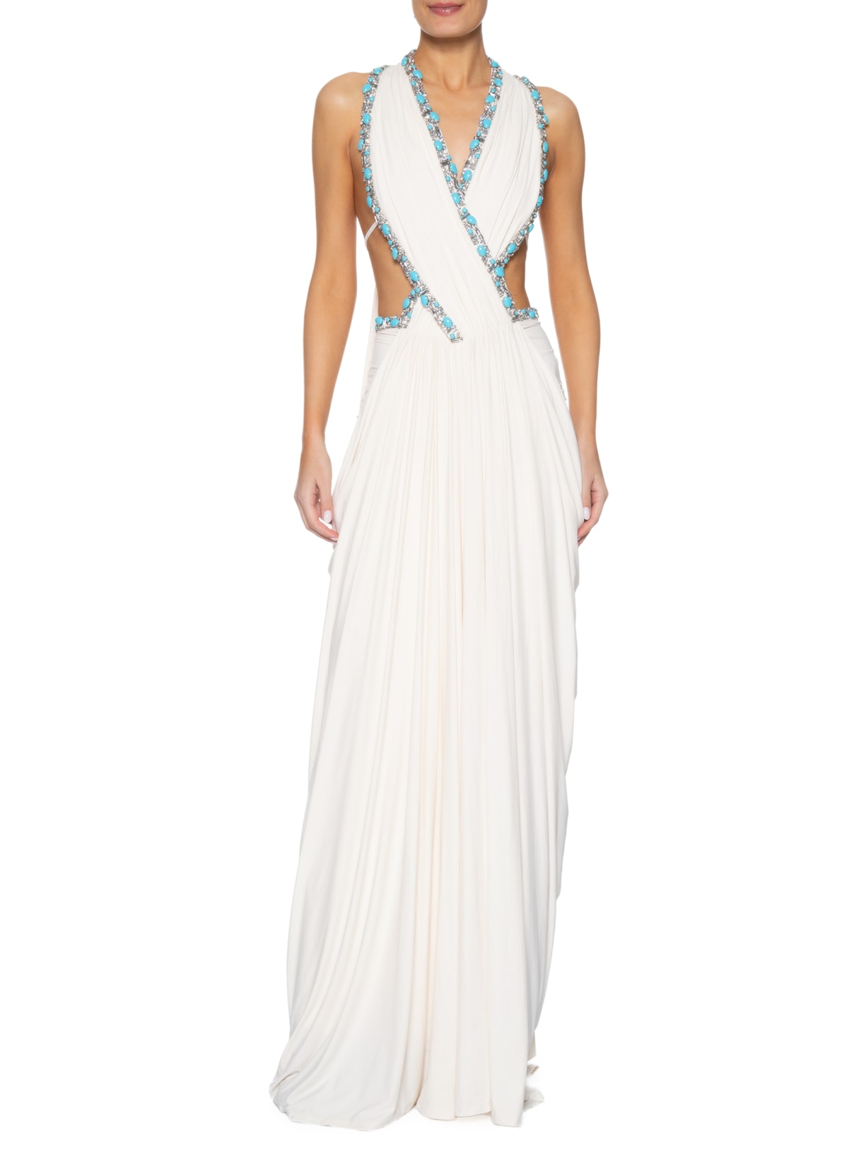 Vestido Longo Réveillon Maria Eleonora Branco Fabulous Agilitá