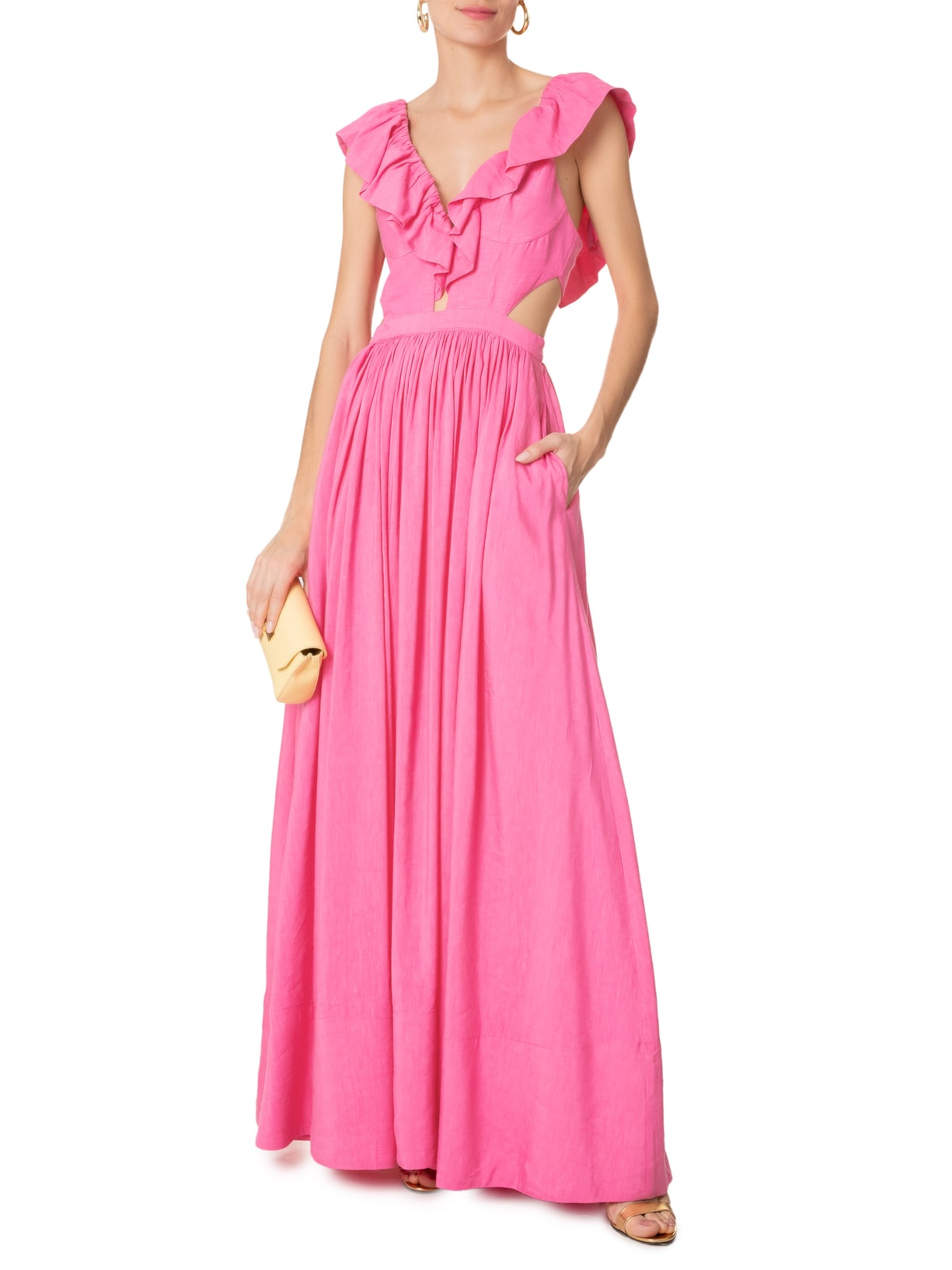 Vestido Longo Robin Rosa Fabulous Agilitá