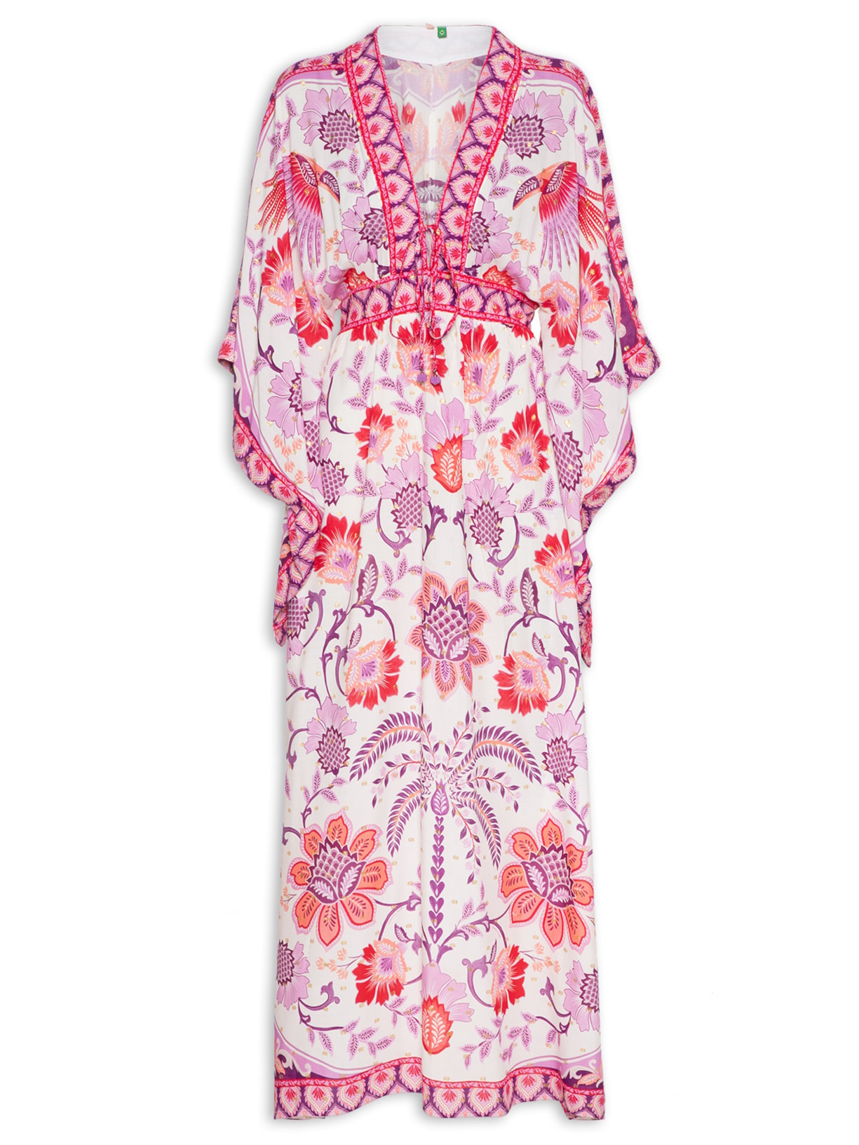Vestido Longo Romance De Tucano - Rosa