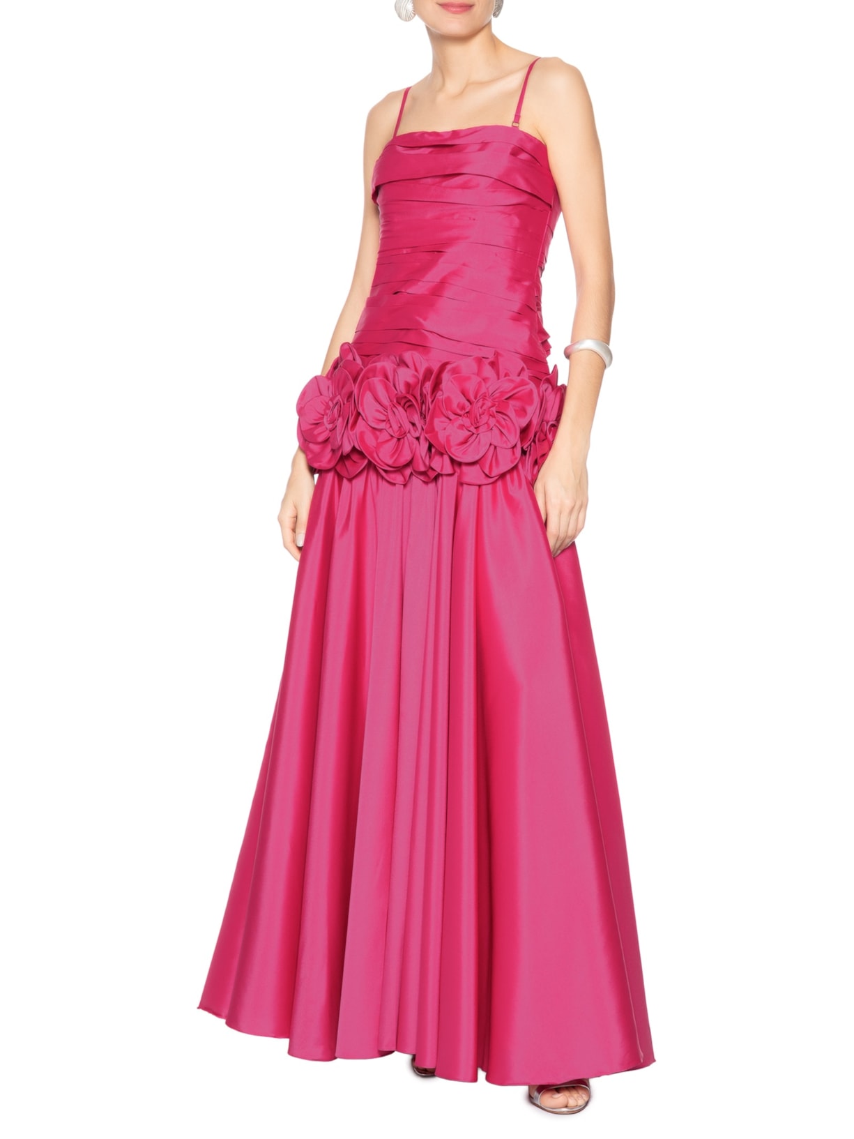 Vestido Longo Rosa Pat Bo