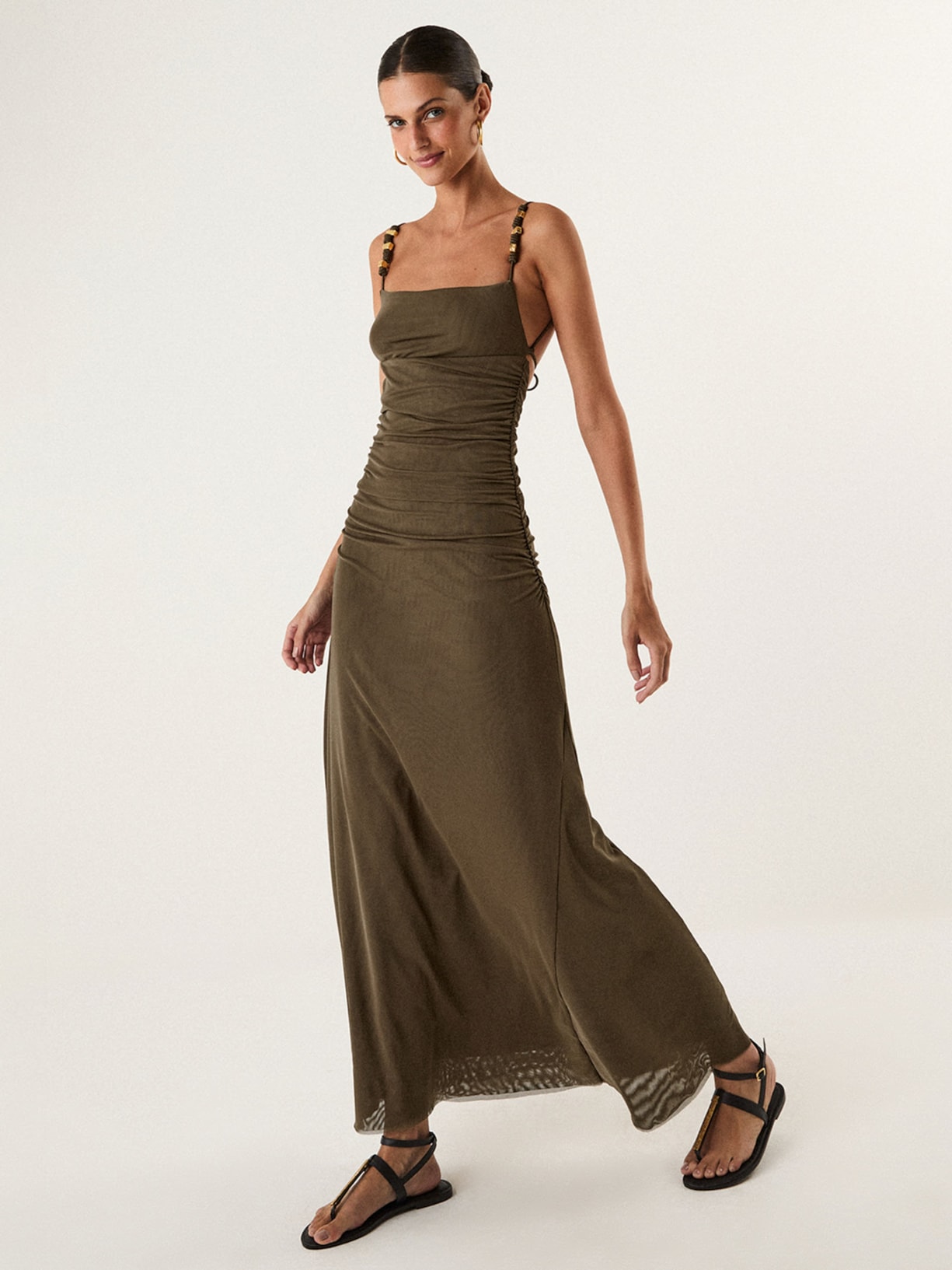 Vestido Longo Rumi Det Verde Vix