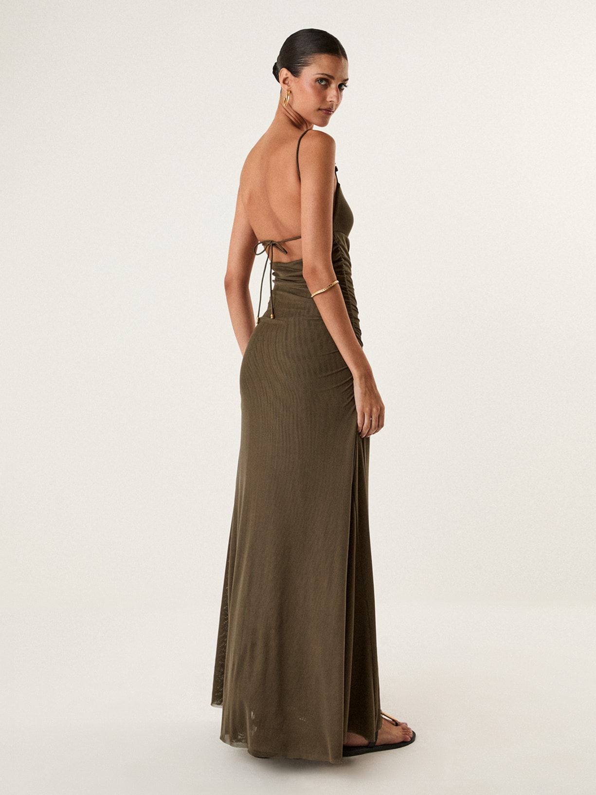 Vestido Longo Rumi Det Verde Vix
