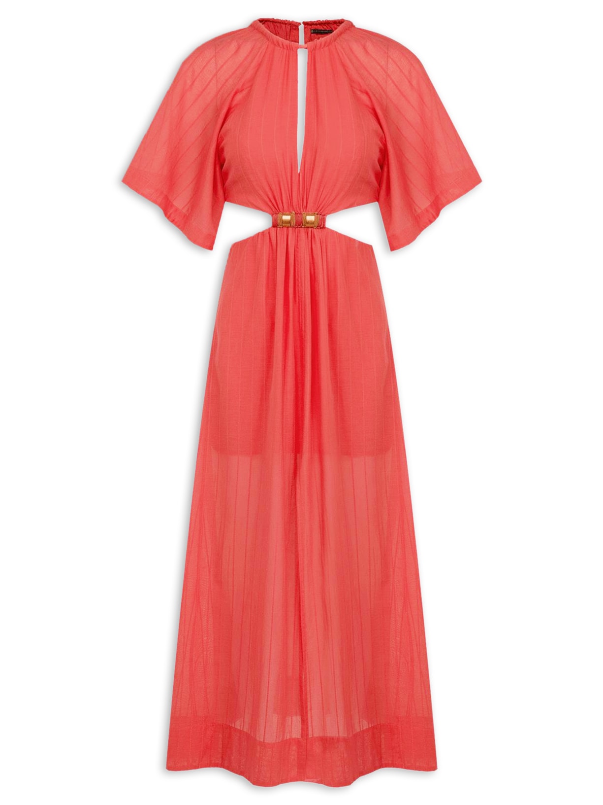 Vestido Longo Sallisa Det - Vermelho