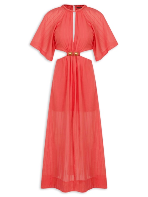 Vestido Longo Sallisa Det - Vermelho