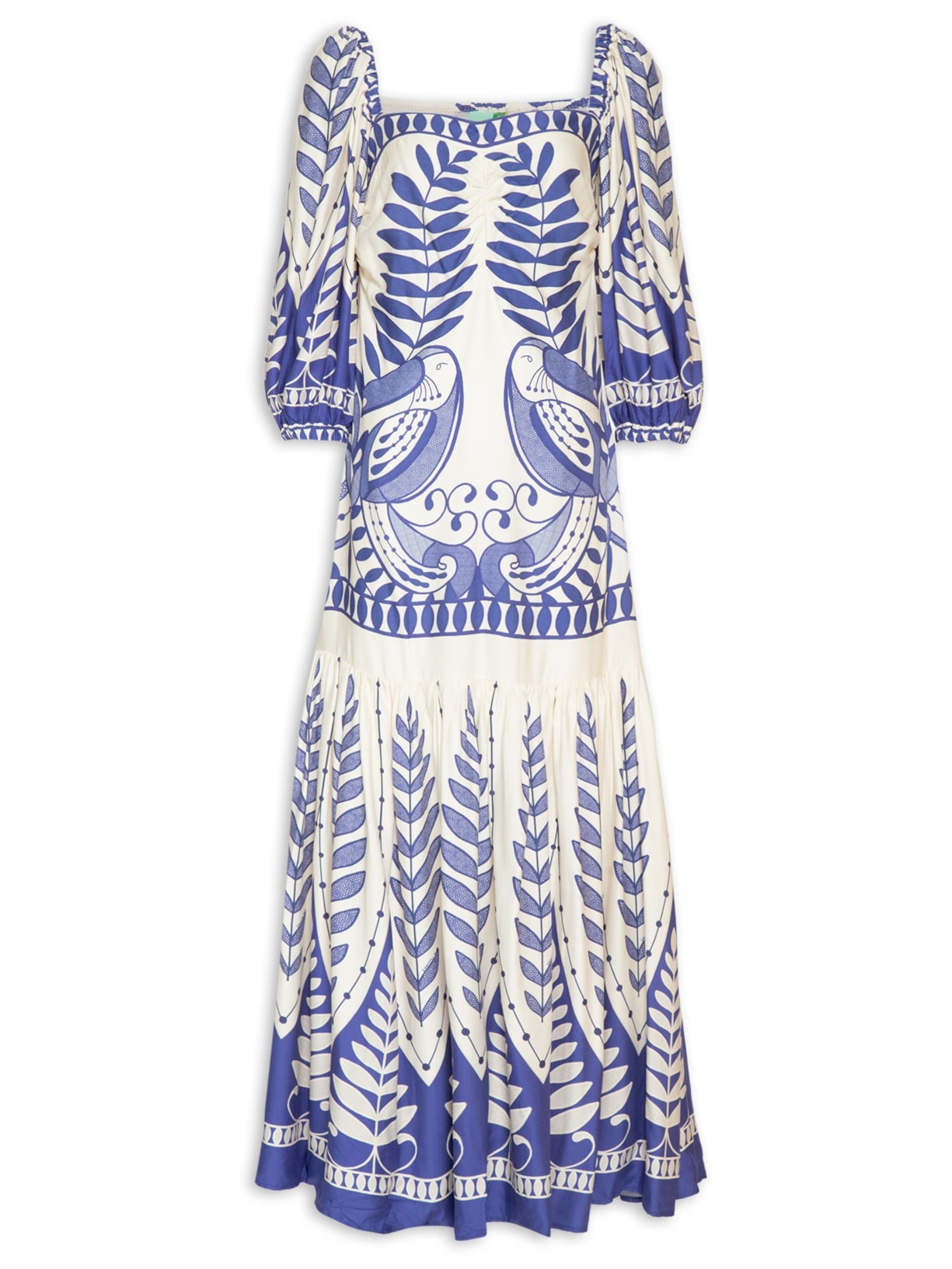 Vestido Longo Samambaia - Azul