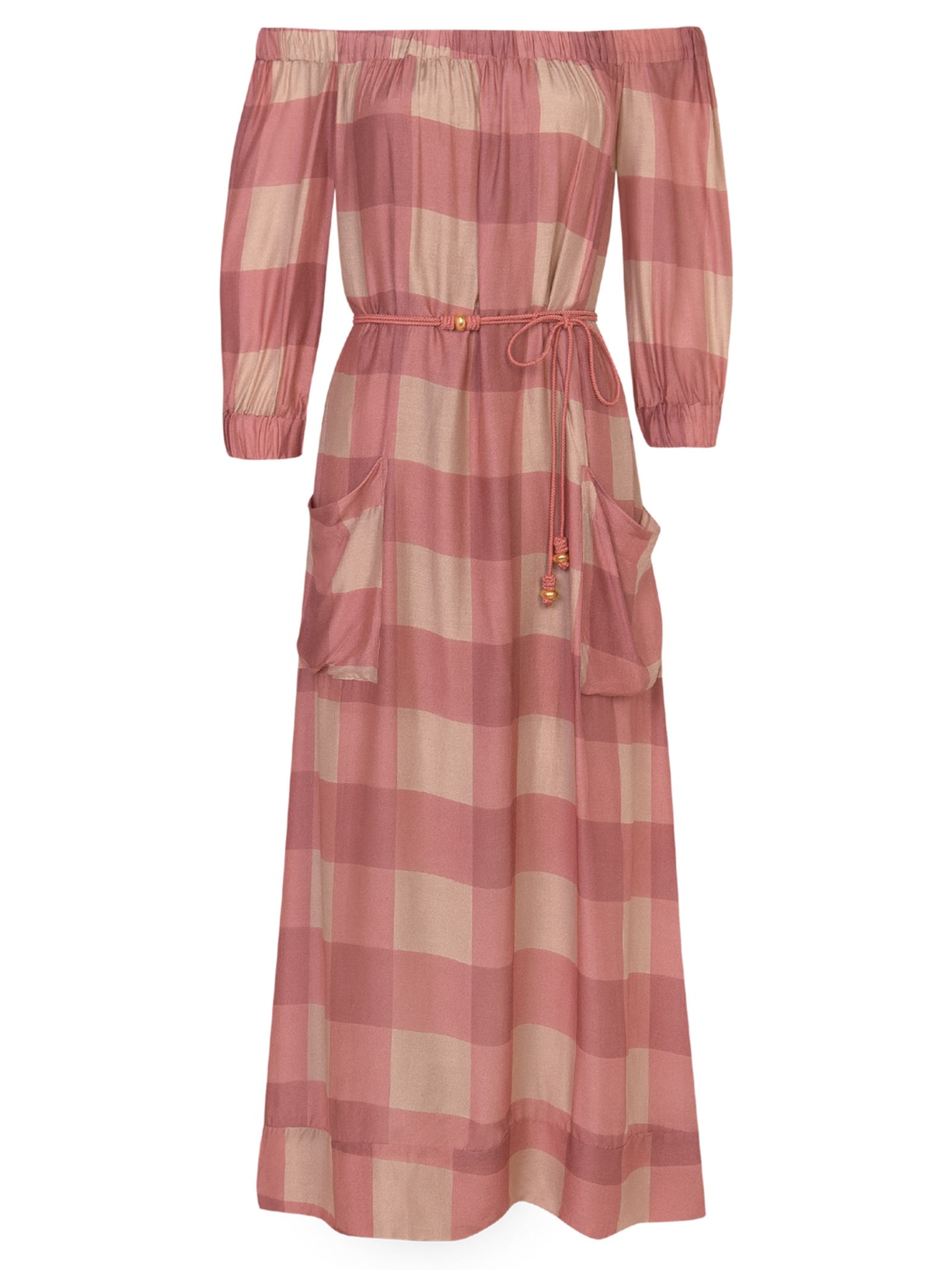 Vestido Longo Sara Detalhe - Rosa