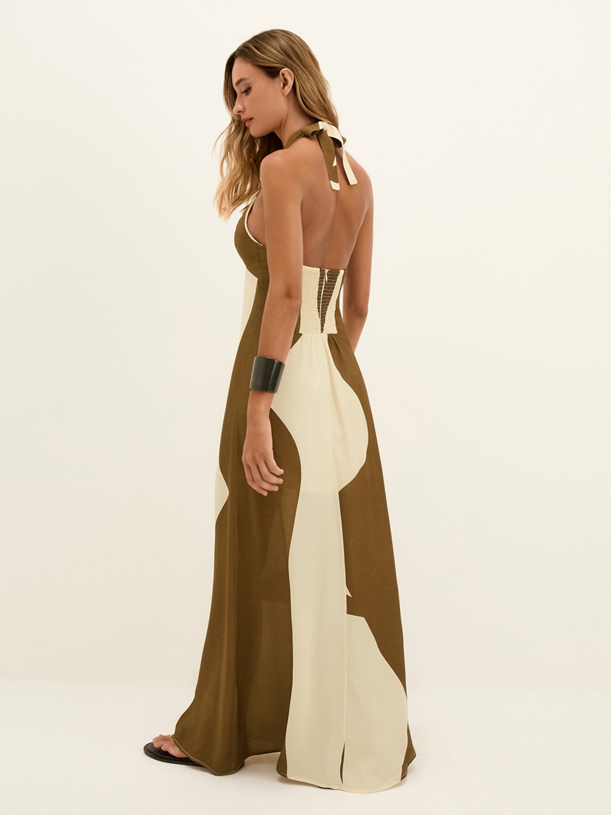 Vestido Longo Sara Marrom Vix