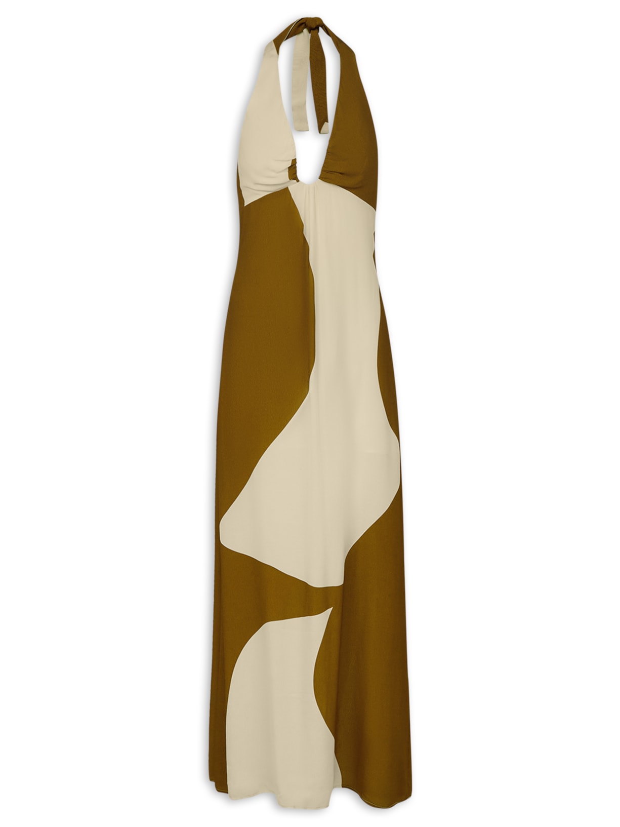 Vestido Longo Sara Marrom Vix