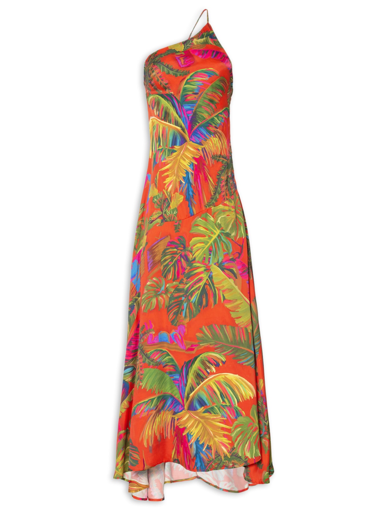 Vestido Longo Selva Urbana - Laranja