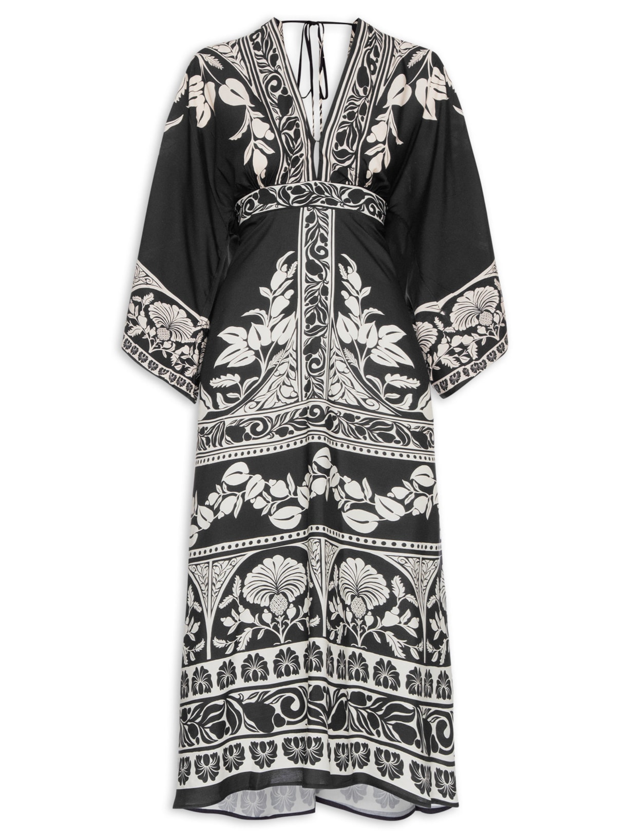 Vestido Longo Sintra Preto Farm