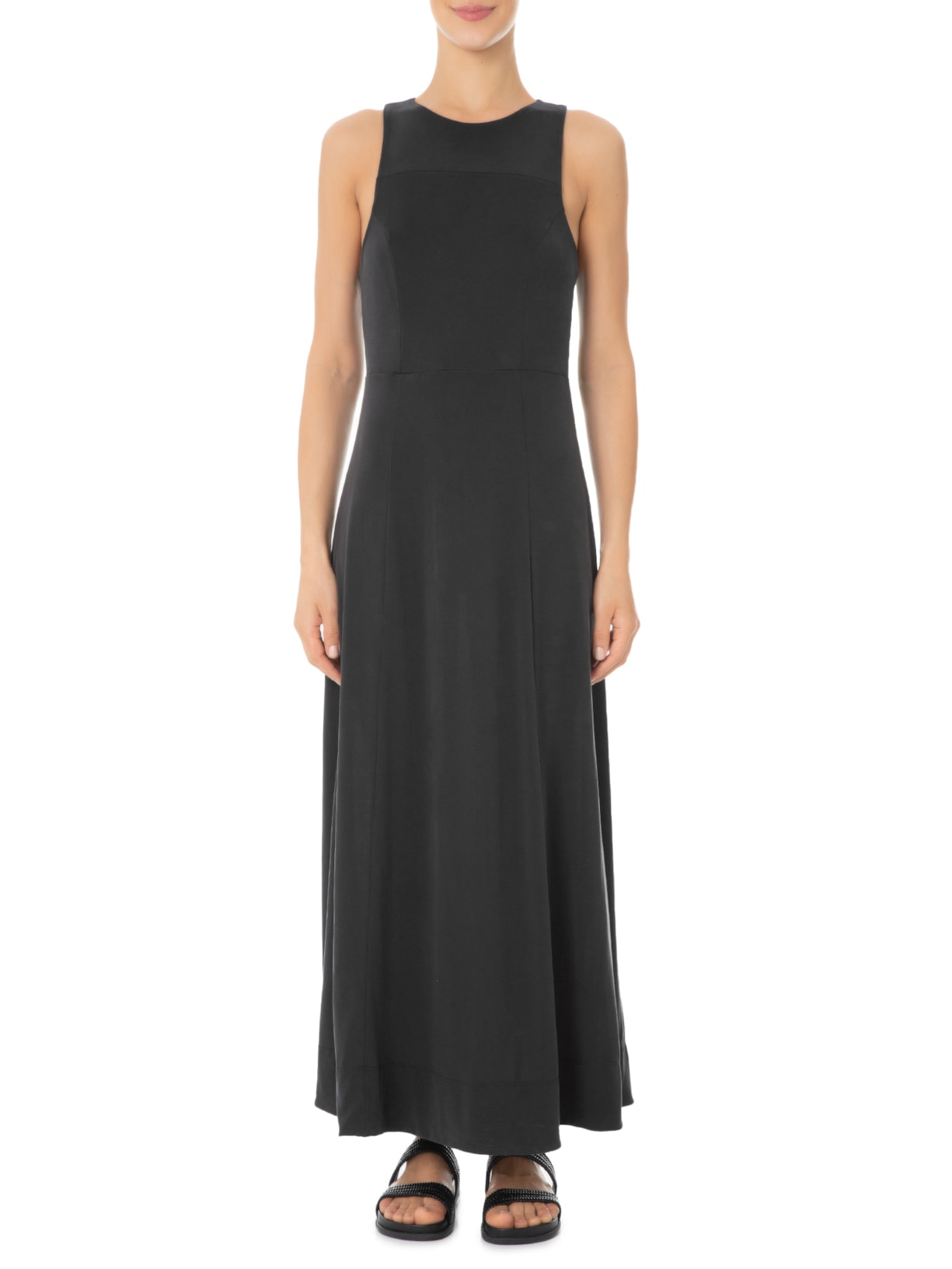 Vestido Longo Soft Touch Preto Osklen