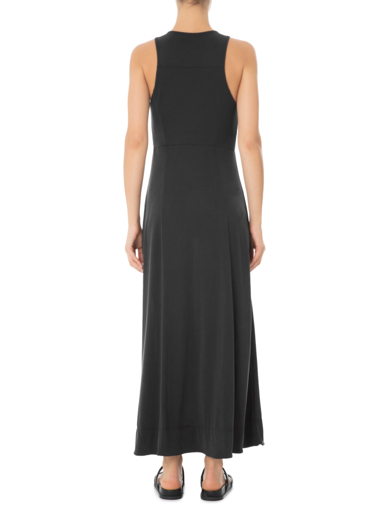 Vestido Longo Soft Touch Preto Osklen