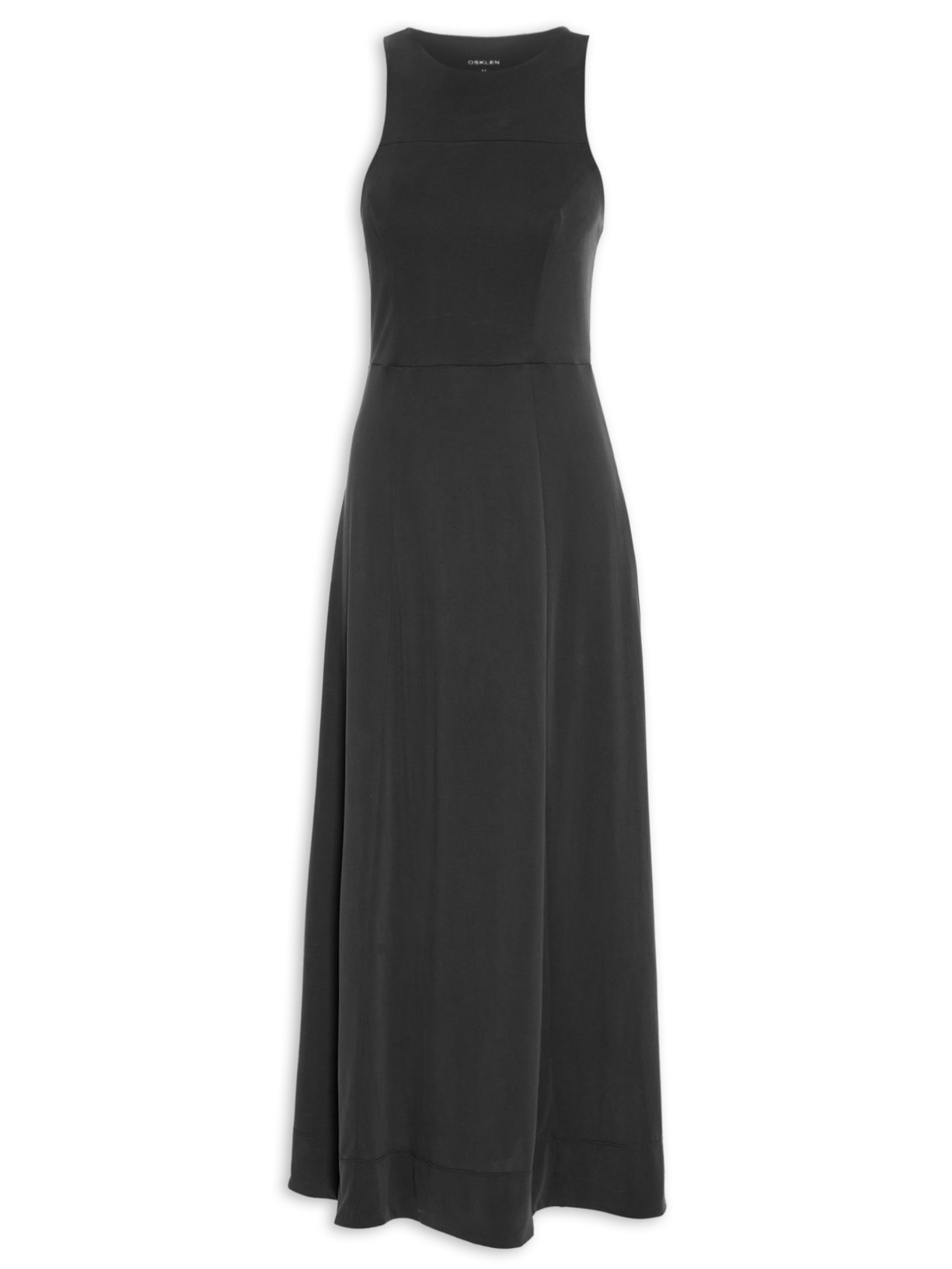 Vestido Longo Soft Touch Preto Osklen