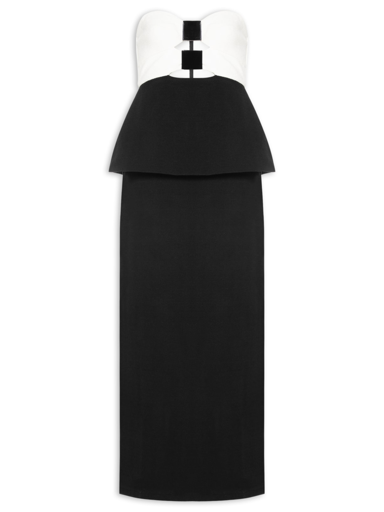 Vestido Longo Square Preto Adriana Degreas