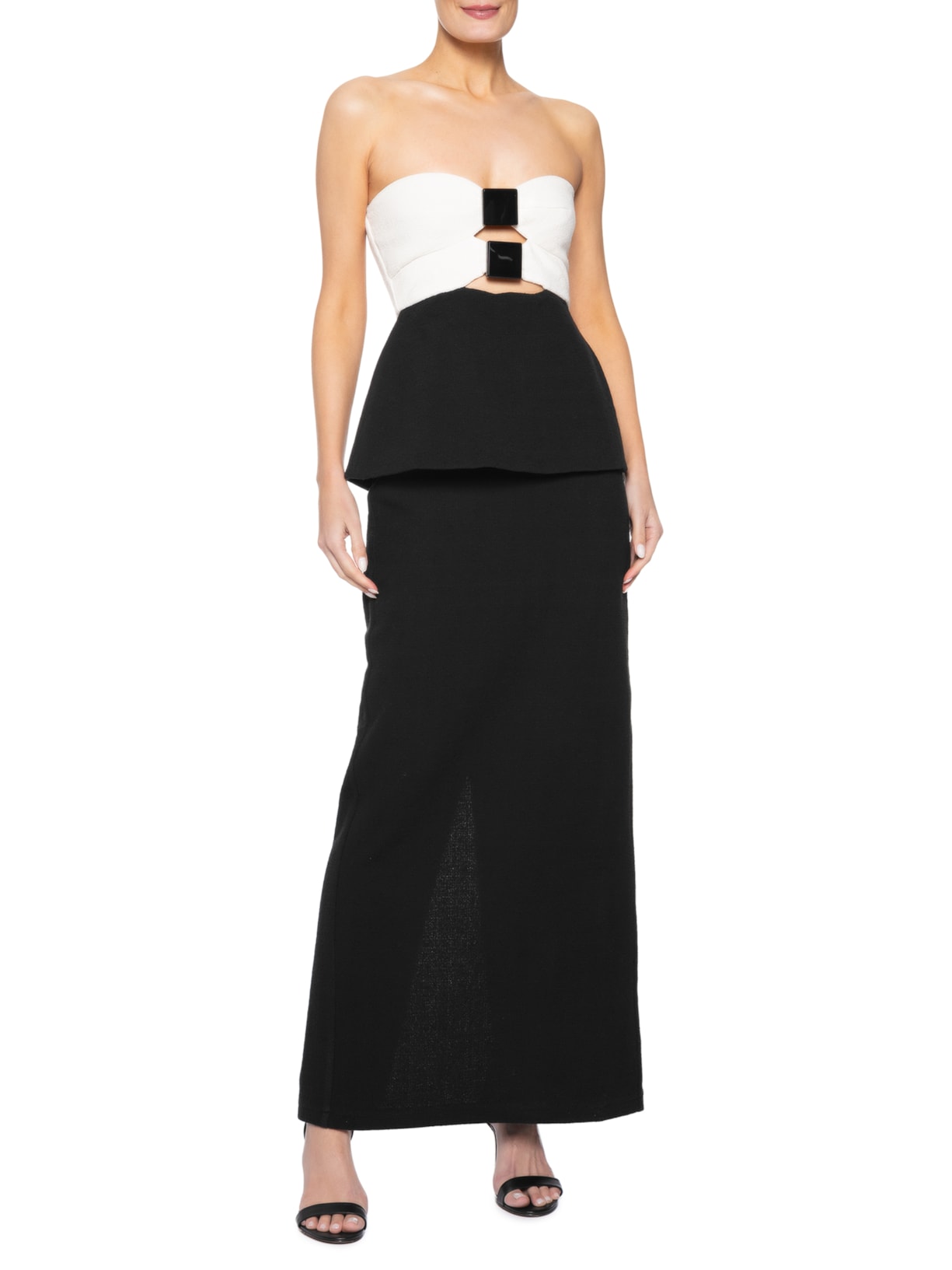 Vestido Longo Square Preto Adriana Degreas