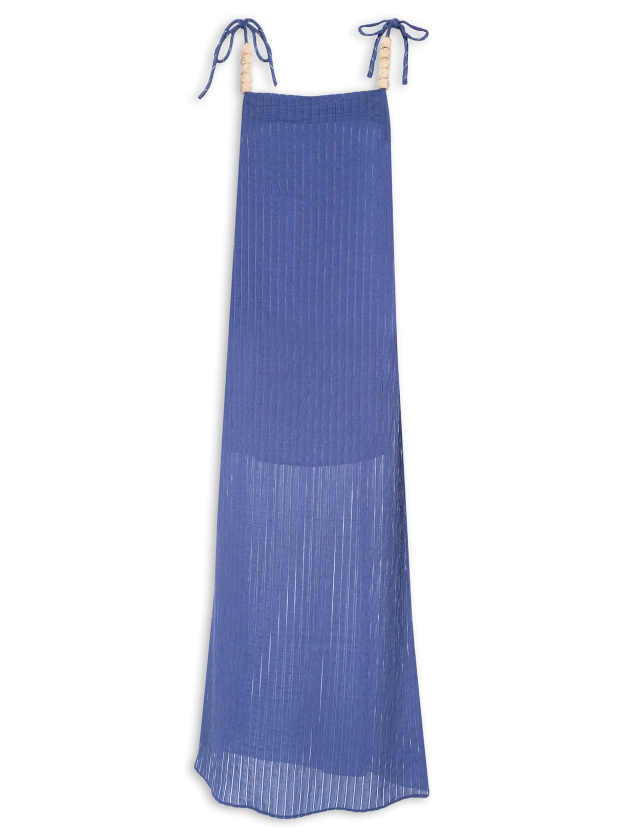 Vestido Longo Stripe - Azul