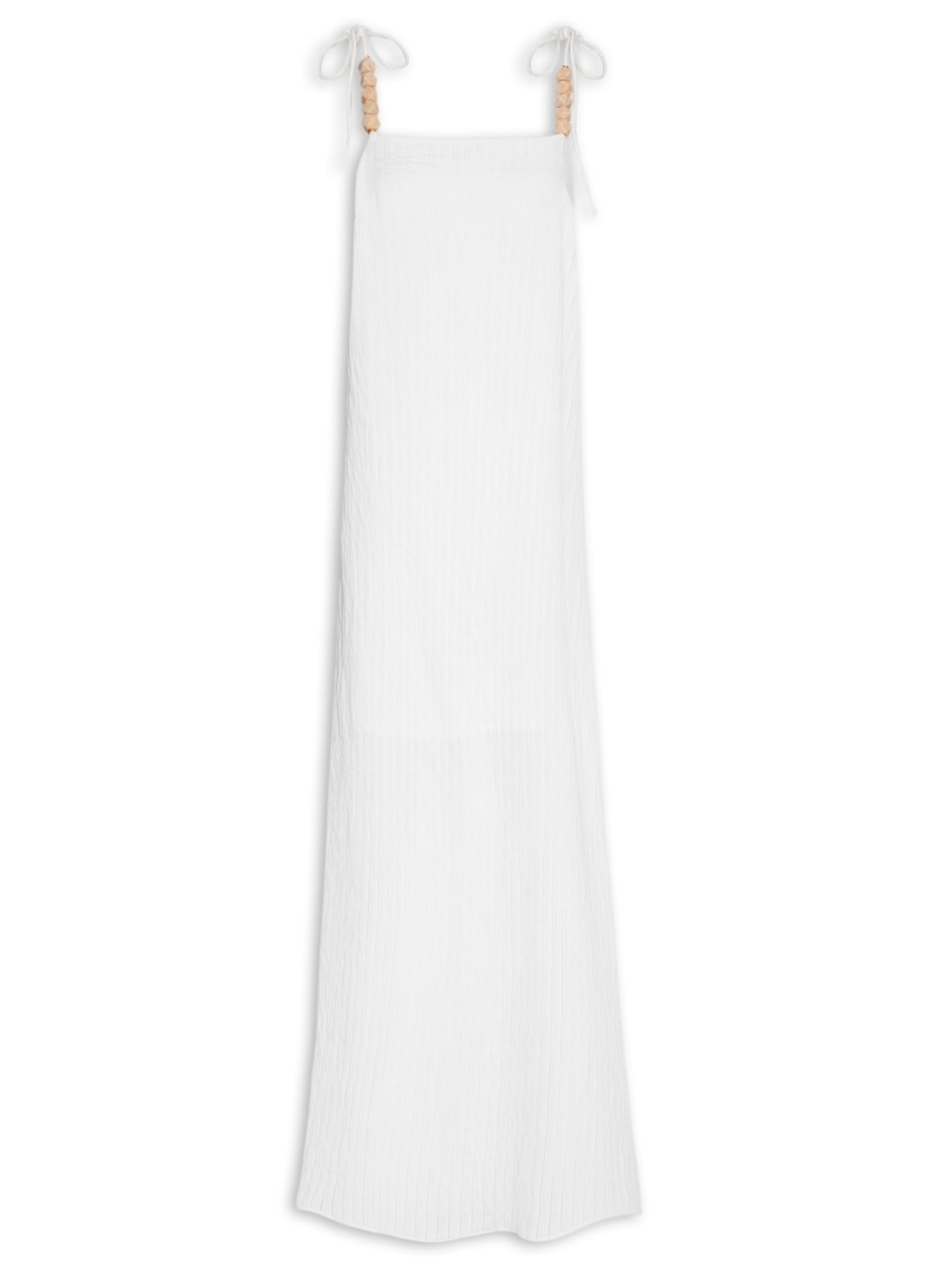 Vestido Longo Stripe - Branco