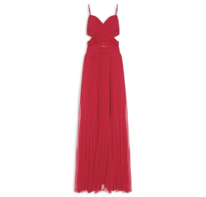Vestido Longo Susi Transpassado - Vermelho