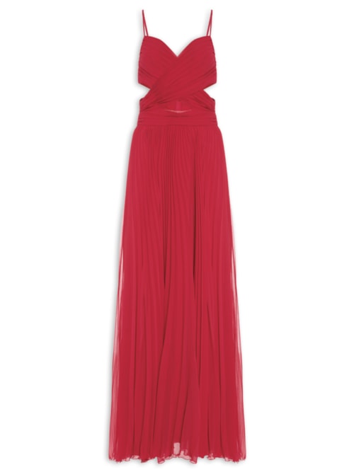 Vestido Longo Susi Transpassado - Vermelho