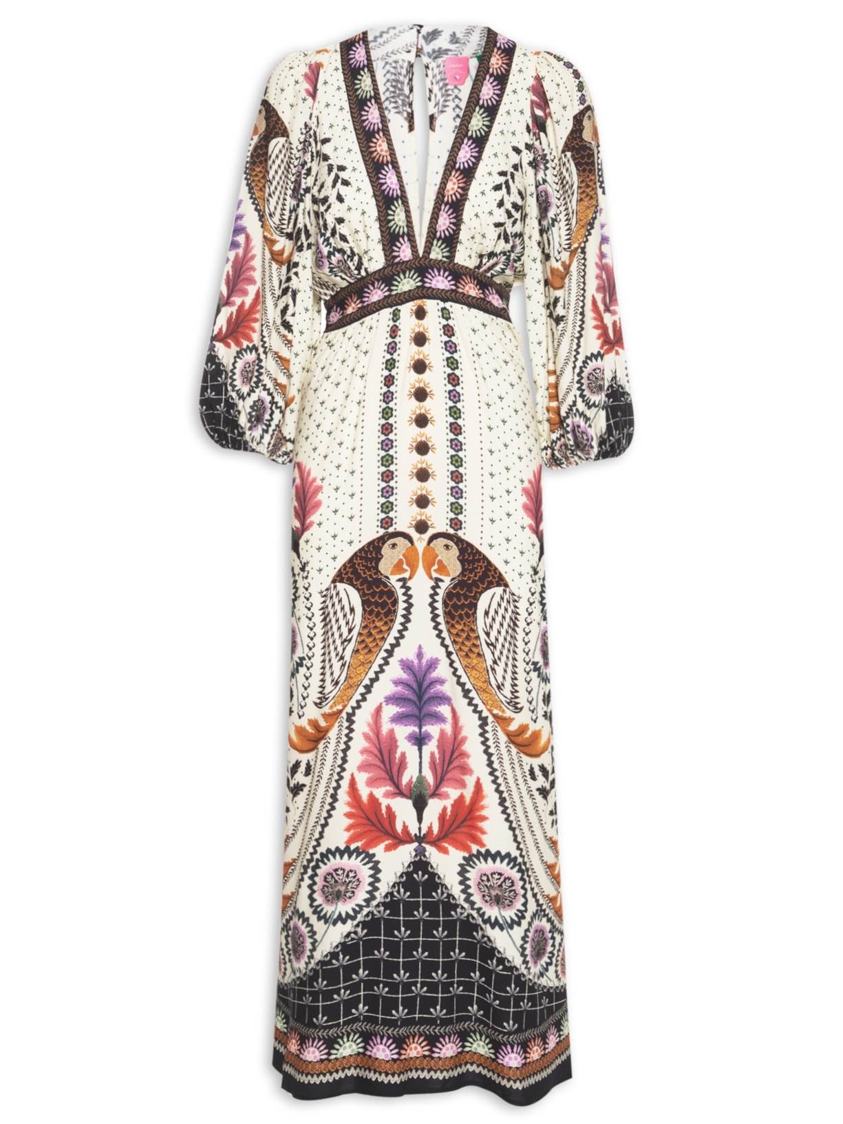 Vestido Longo Tapete De Arara - Bege