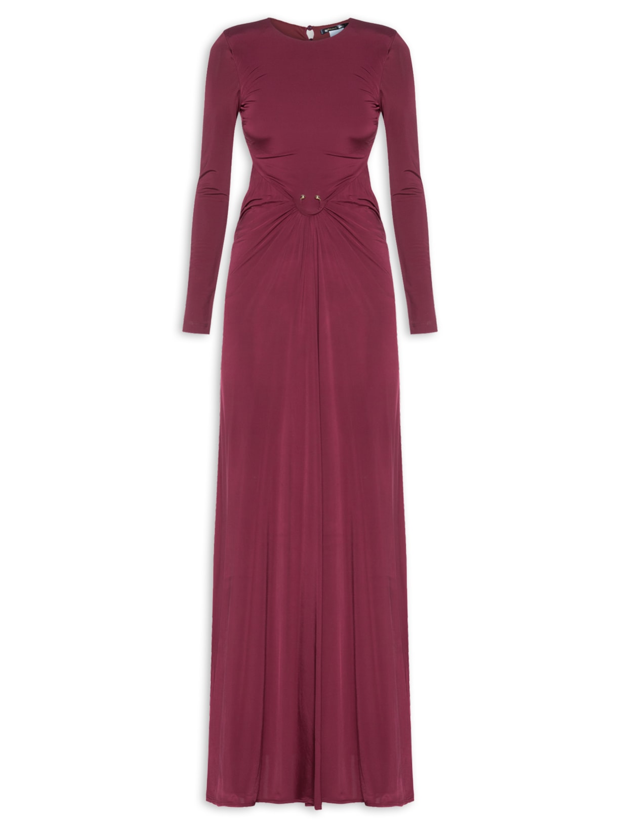 Vestido Longo Thais Argola - Vermelho