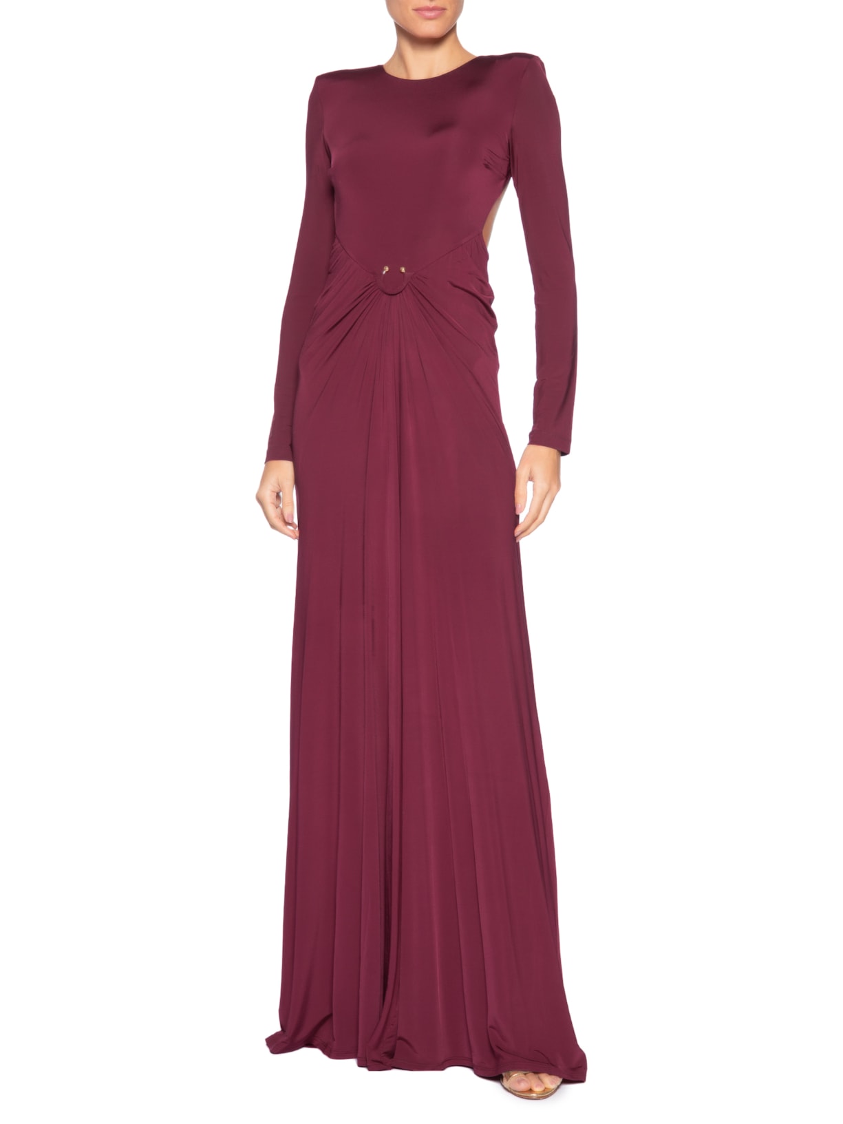 Vestido Longo Thais Argola Vermelho Fabulous Agilitá