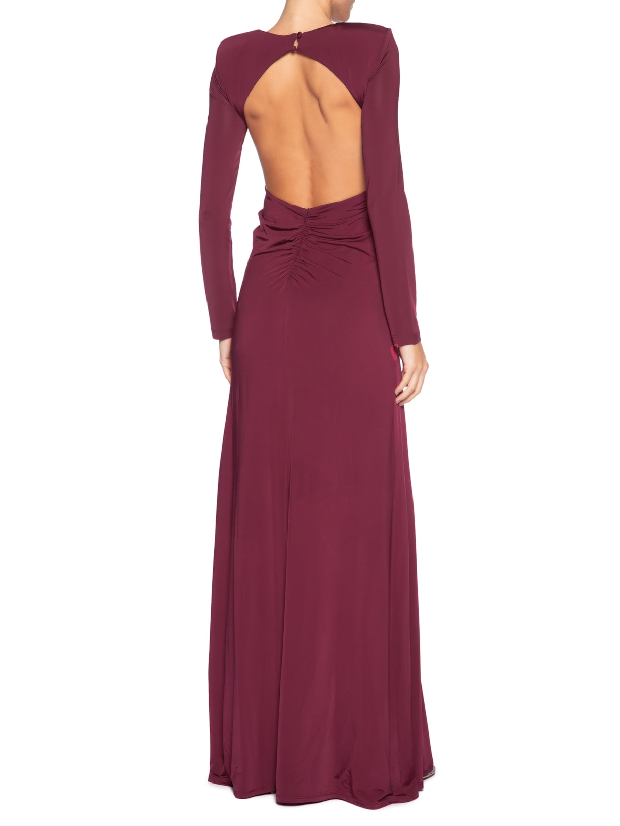 Vestido Longo Thais Argola Vermelho Fabulous Agilitá