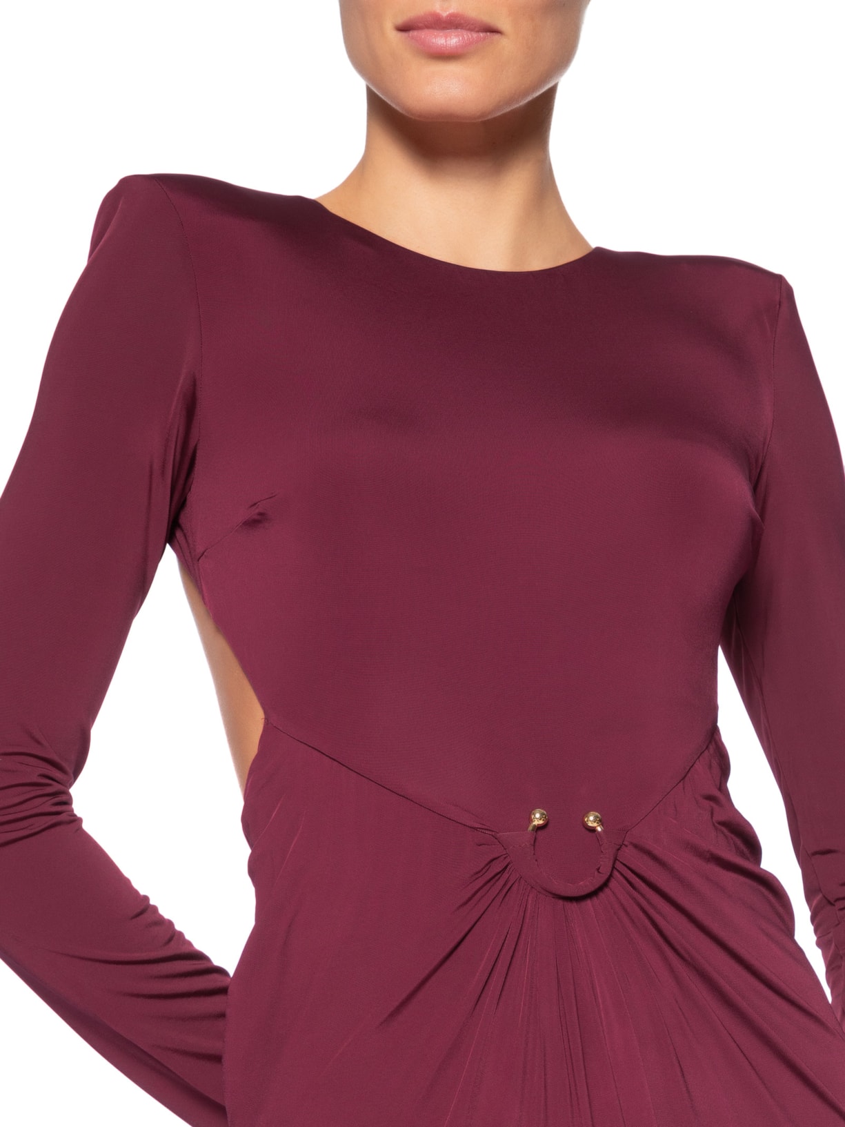 Vestido Longo Thais Argola Vermelho Fabulous Agilitá