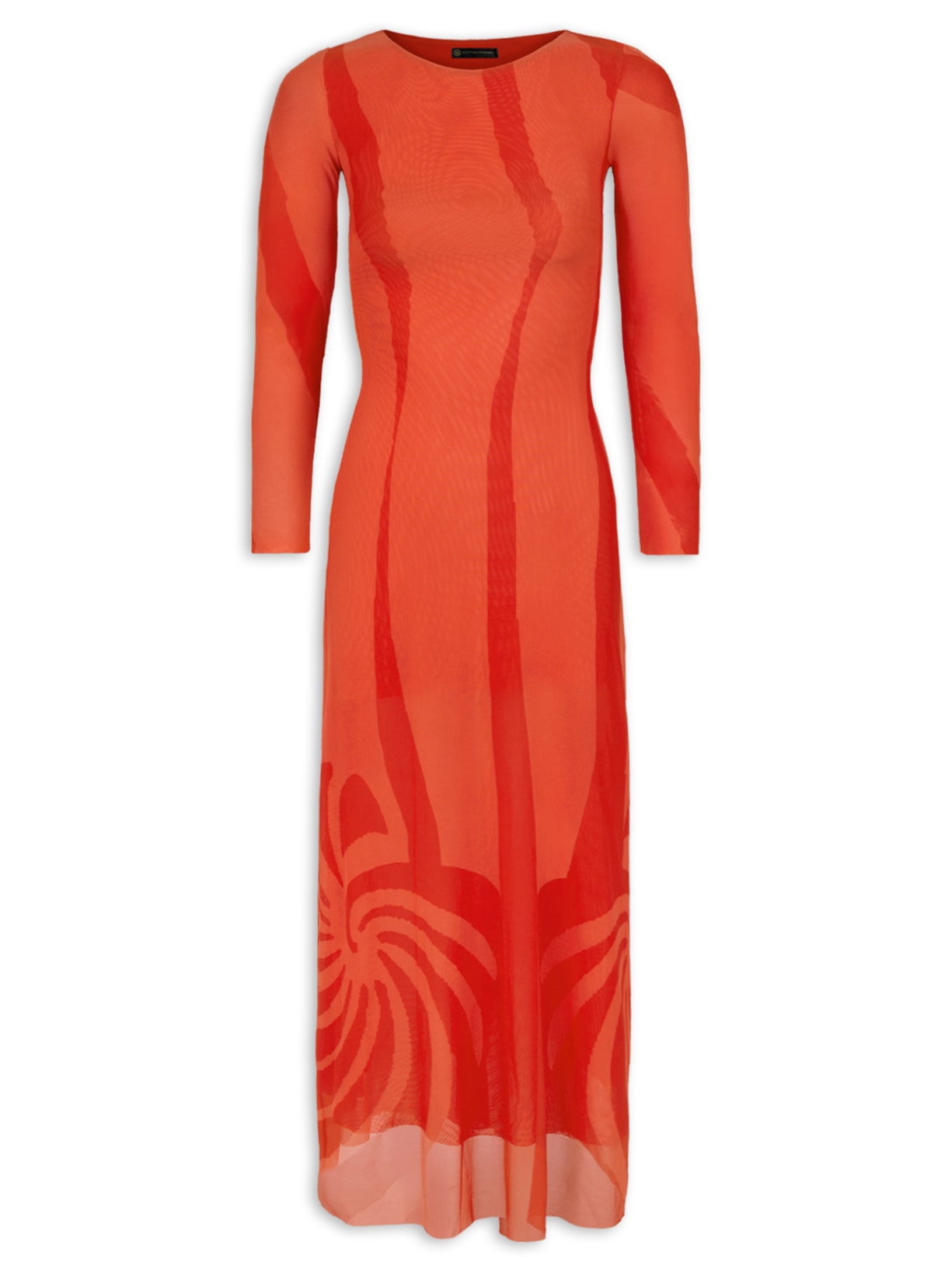 Vestido Longo Thais - Laranja