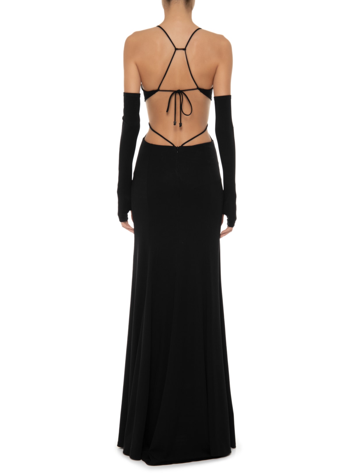 Vestido Longo Tires Preto Niini