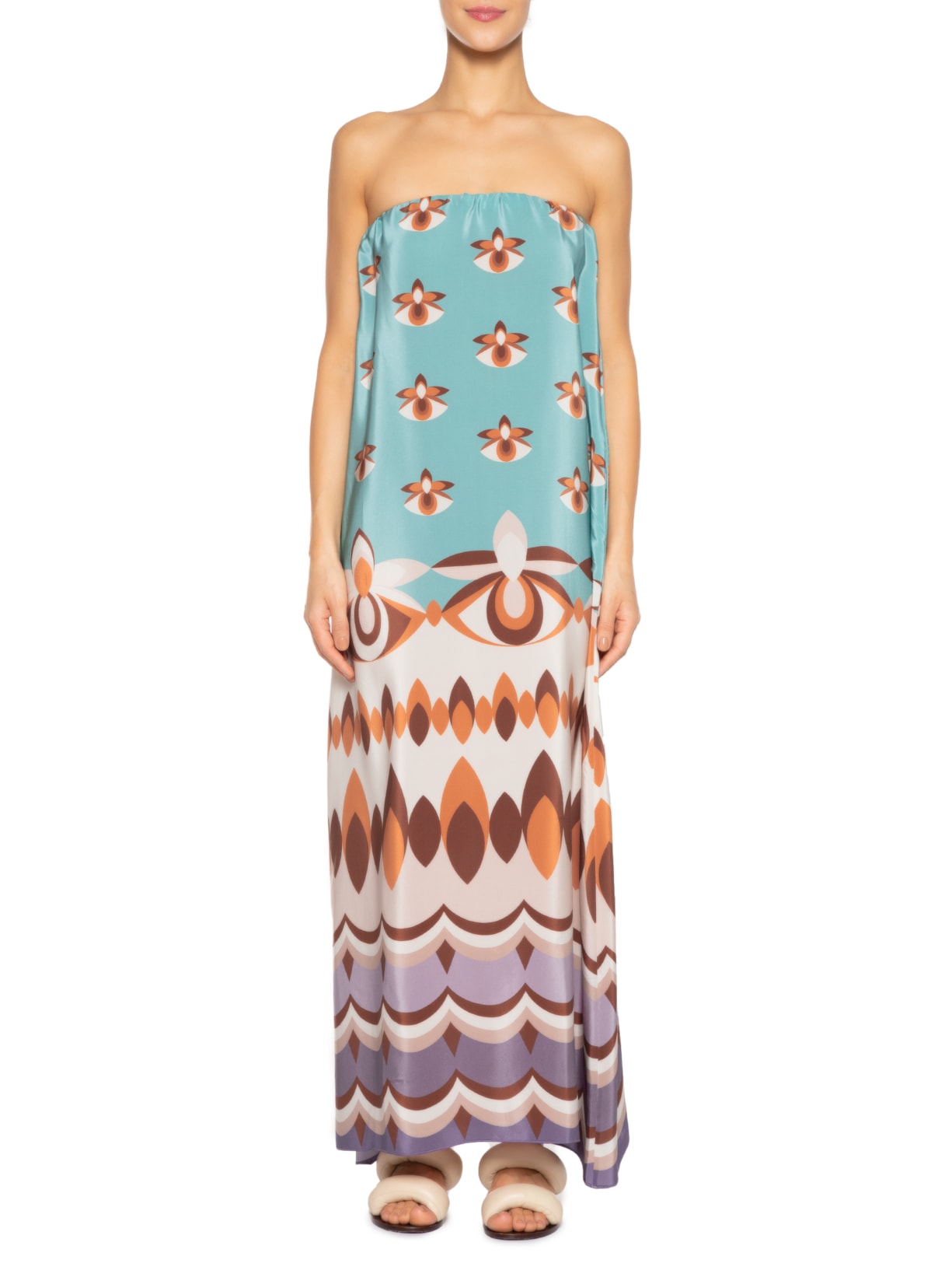 Vestido Longo Tomara Que Caia Azul Adriana Degreas