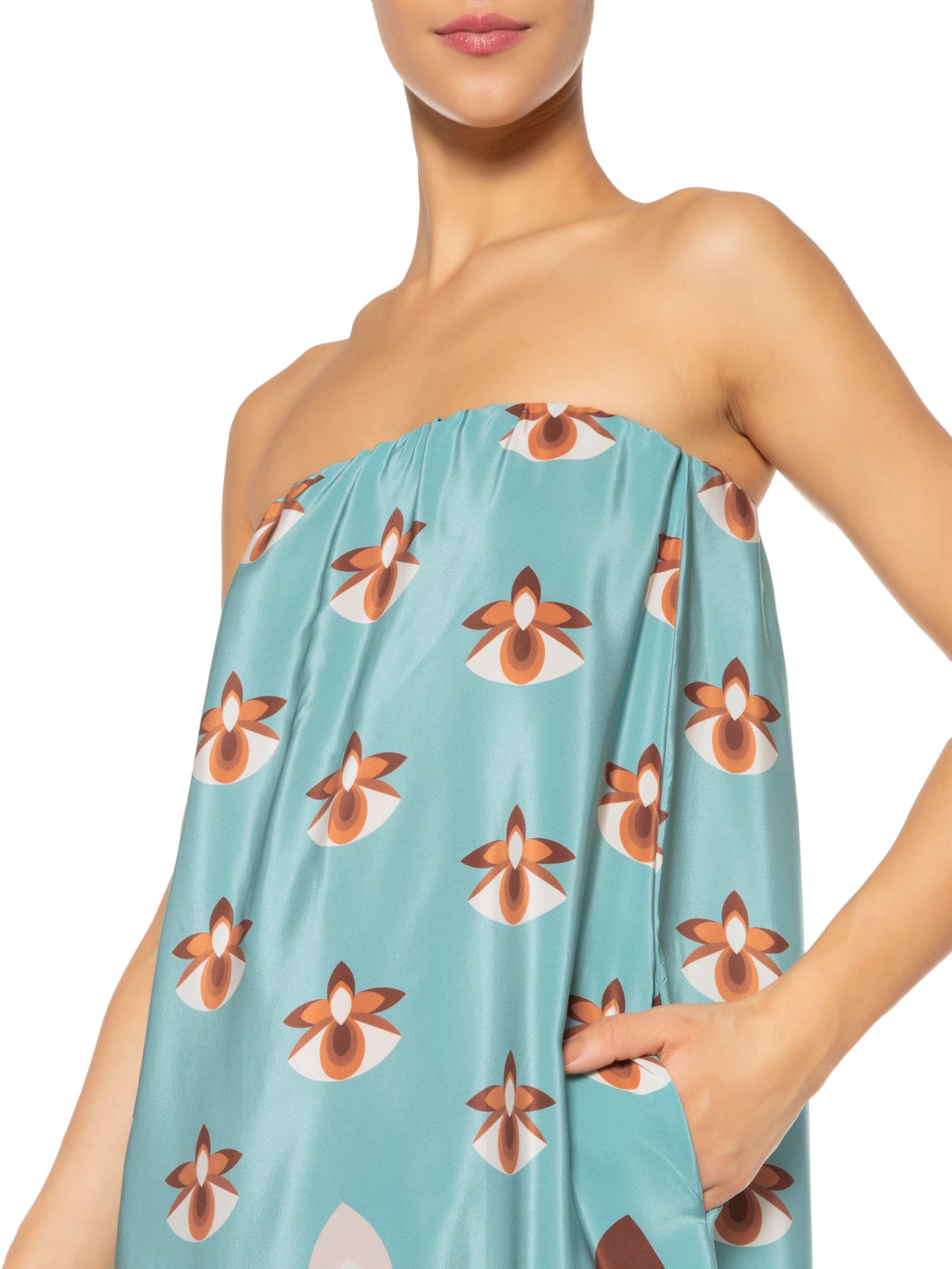 Vestido Longo Tomara Que Caia Azul Adriana Degreas