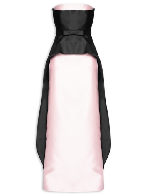 Vestido Longo Tomara Que Caia Basque - Rosa