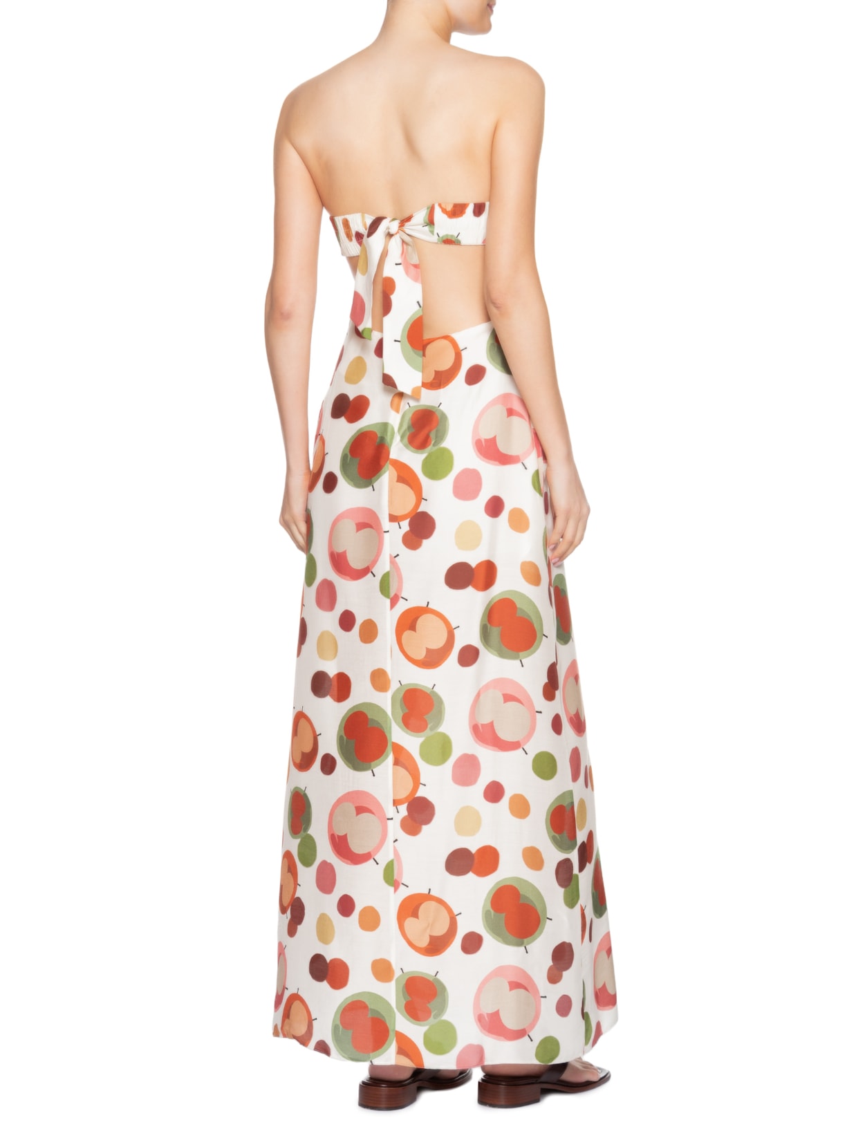 Vestido Longo Tomara Que Caia Fenda Off White Adriana Degreas