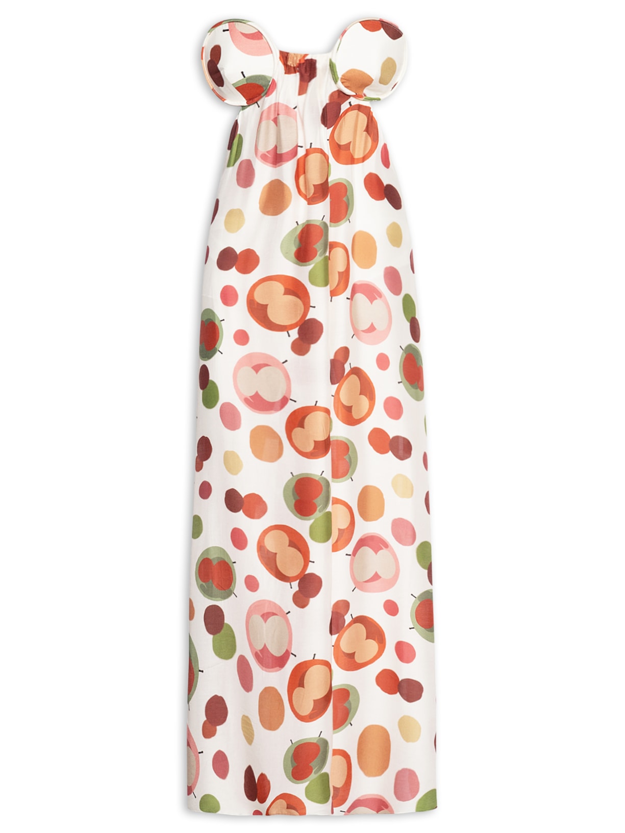 Vestido Longo Tomara Que Caia Fenda Off White Adriana Degreas