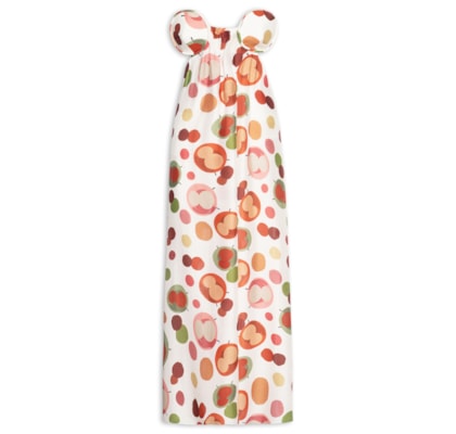 Vestido Longo Tomara Que Caia Fenda - Off White