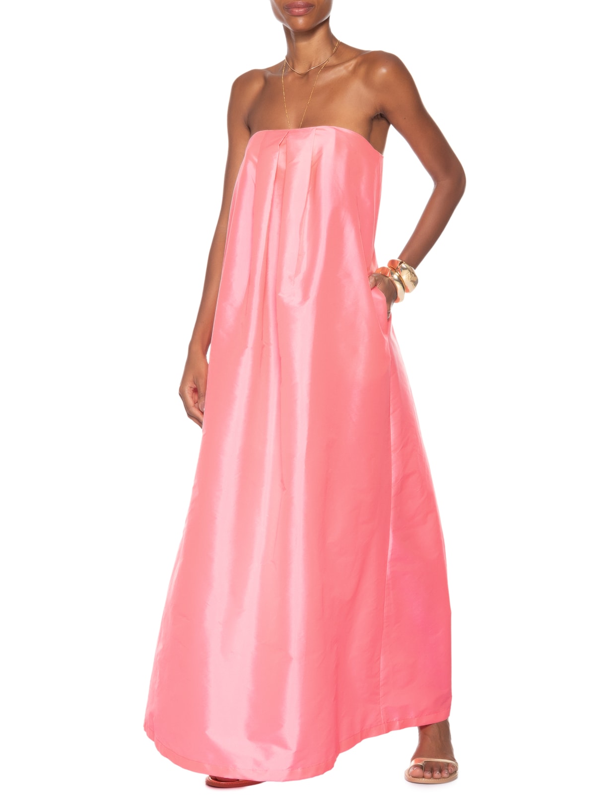 Vestido Longo Tqc Rosa Adriana Degreas