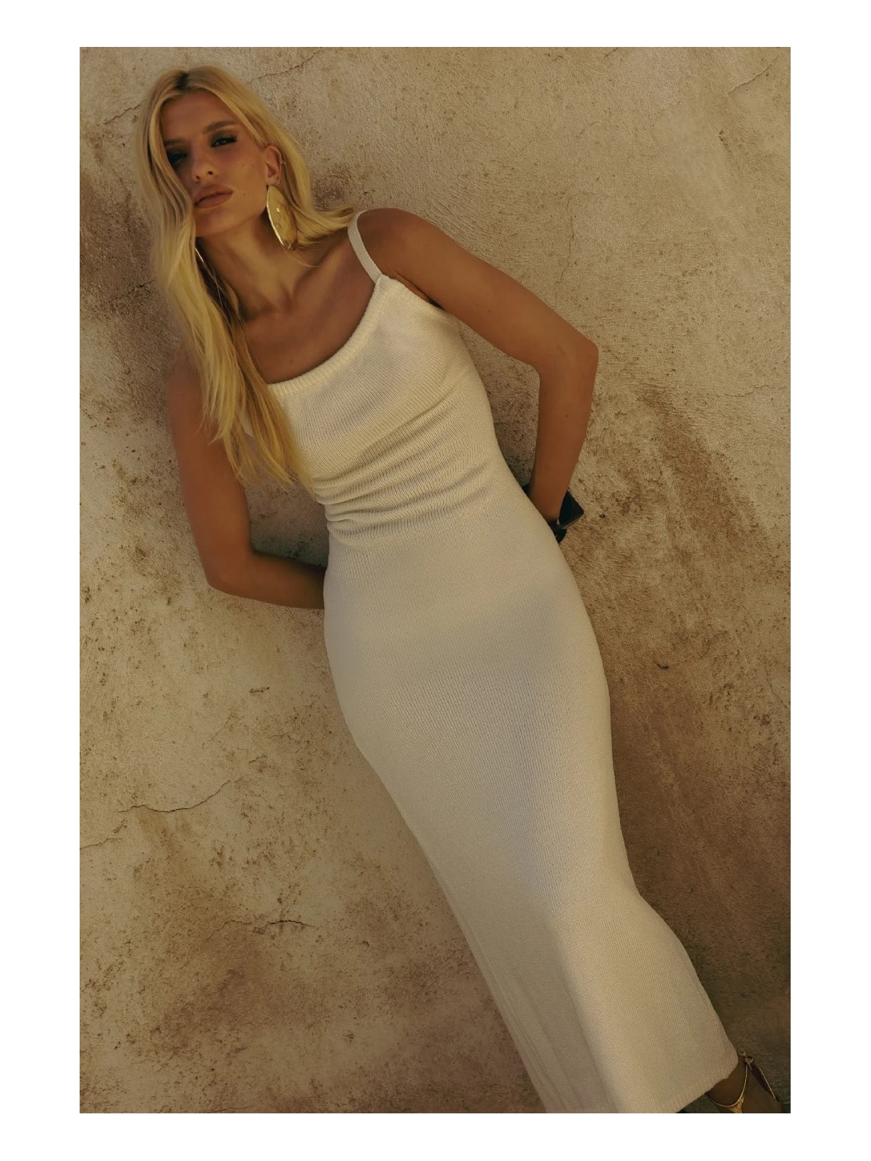 Vestido Longo Trico Thalassa Off White Shop Ginger