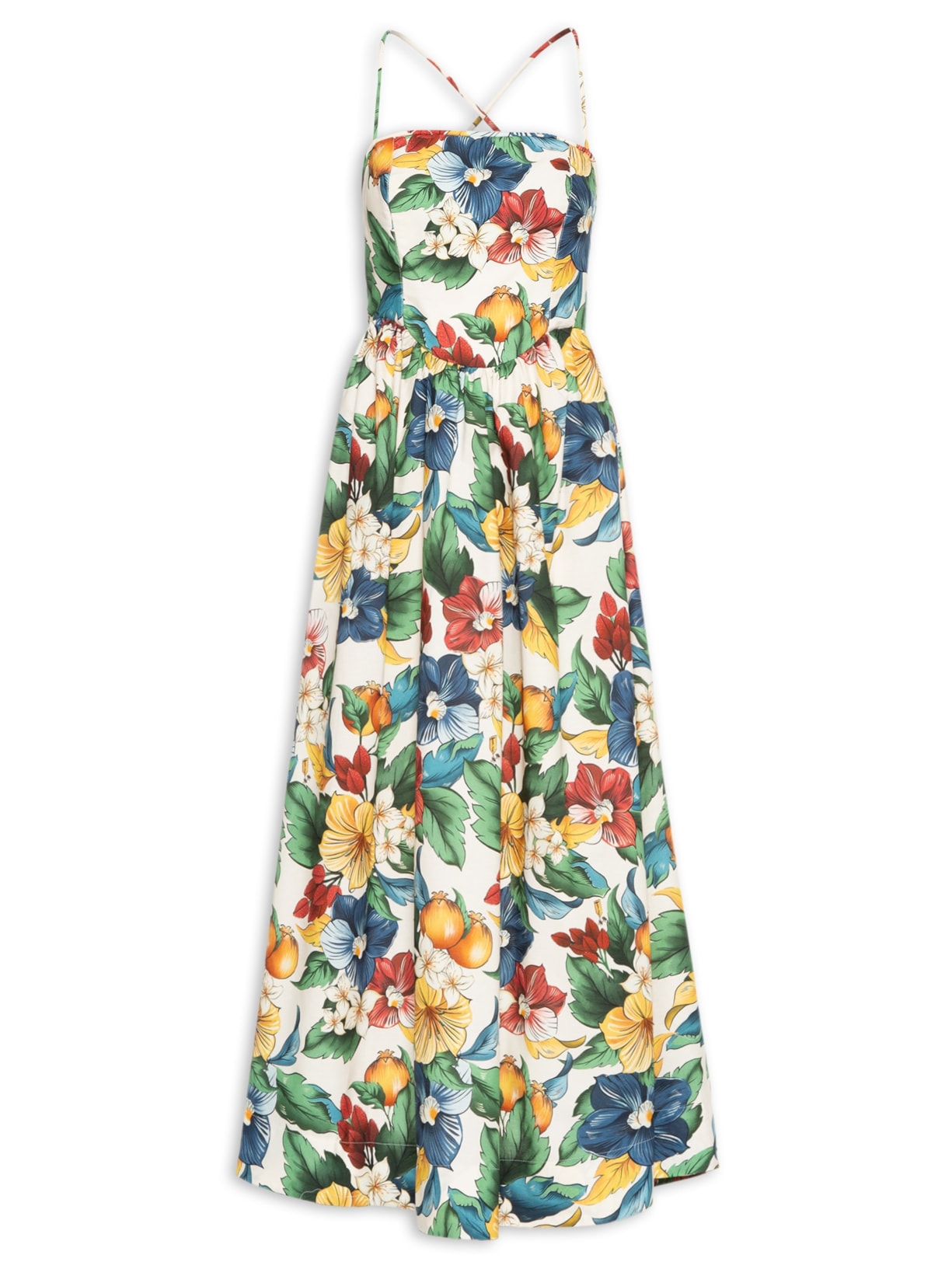 Vestido Longo Tropicalzinho - Amarelo