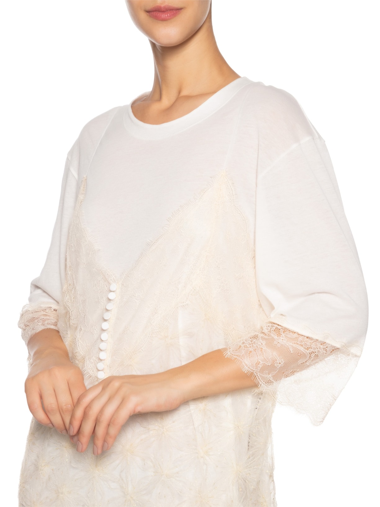 Vestido Longo Tule Fogos Off White Paula Raia