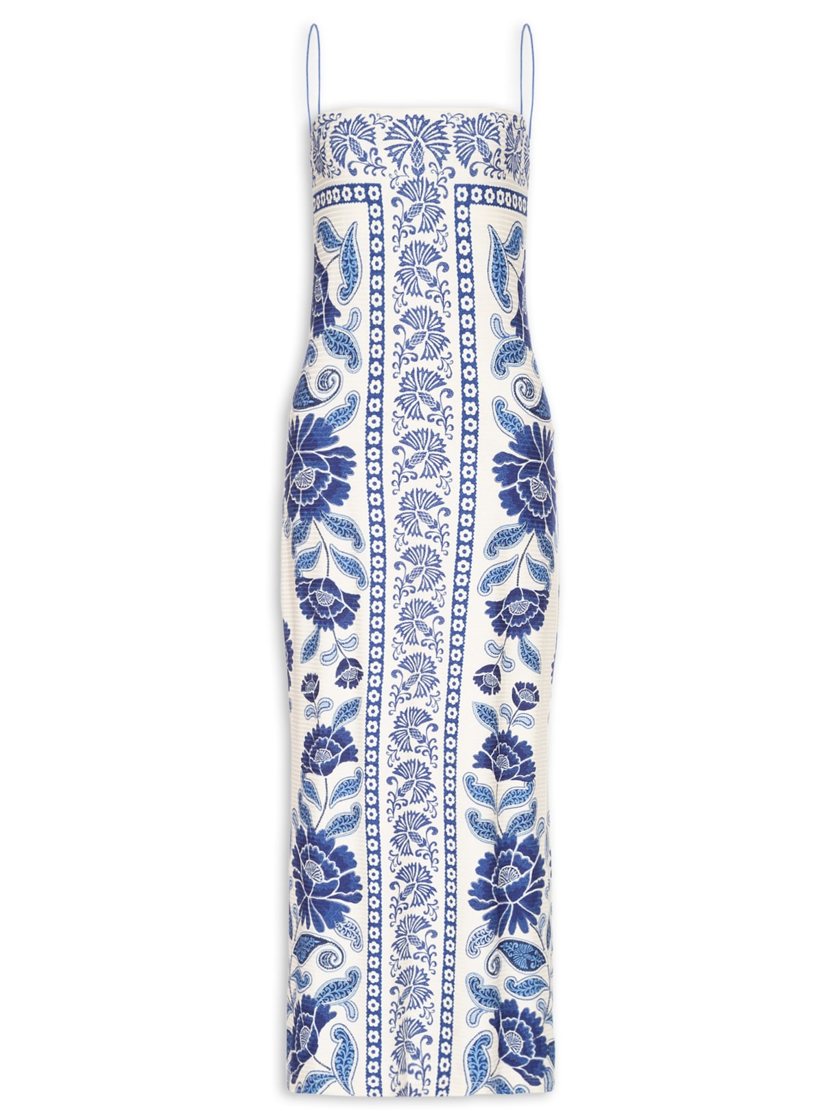 Vestido Longo Valentina Branco Farm