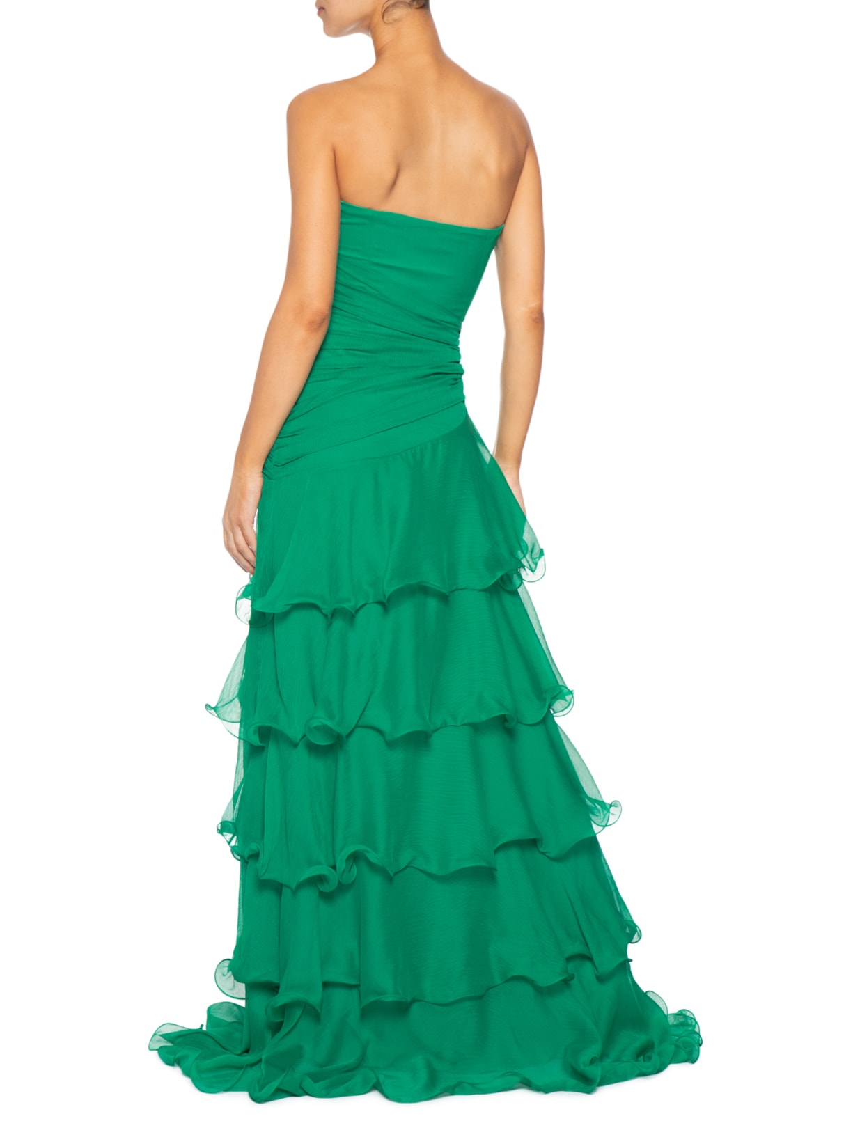 Vestido Longo Verde Pat Bo