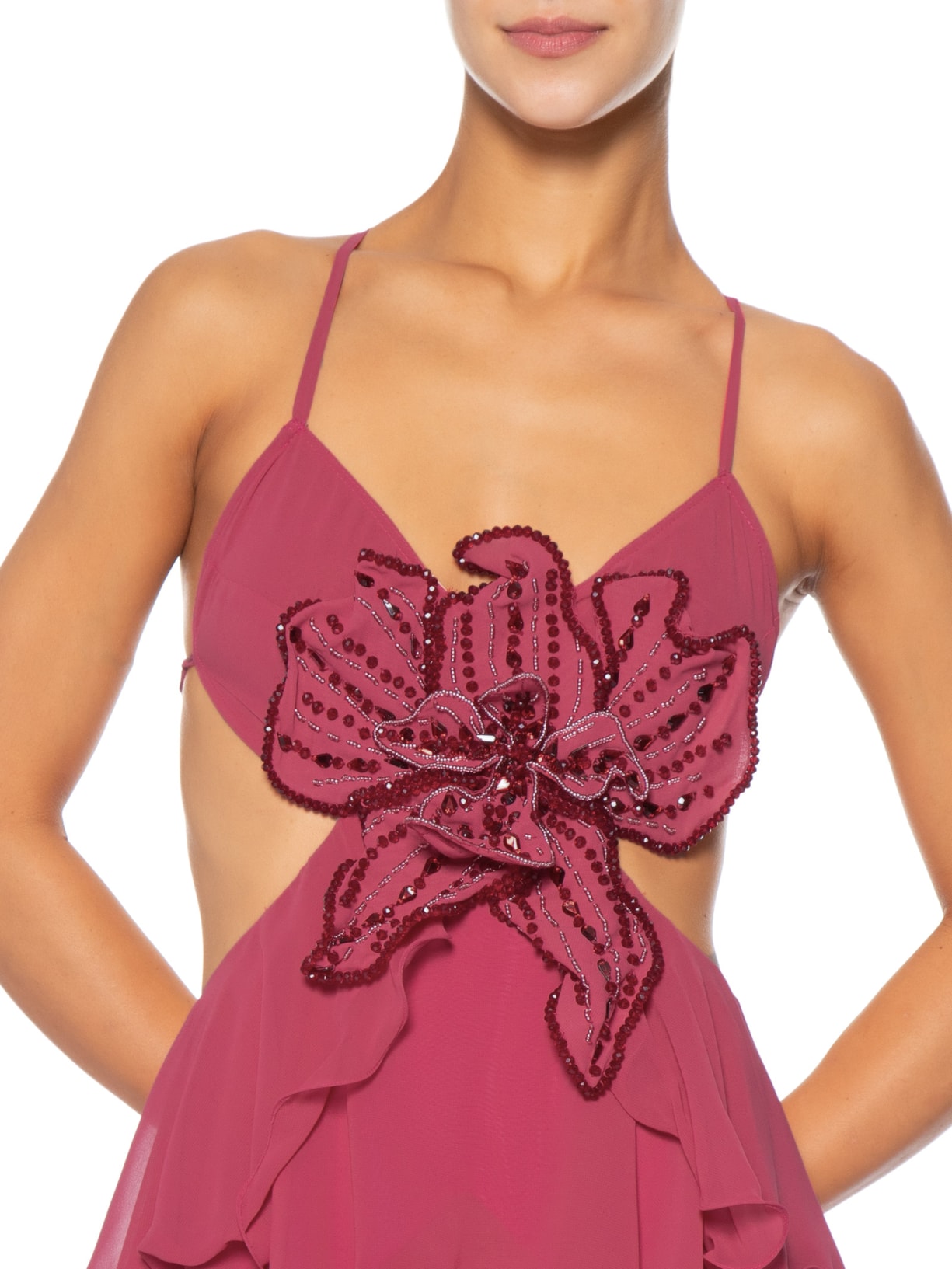 Vestido Longo Vermelho Pat Bo