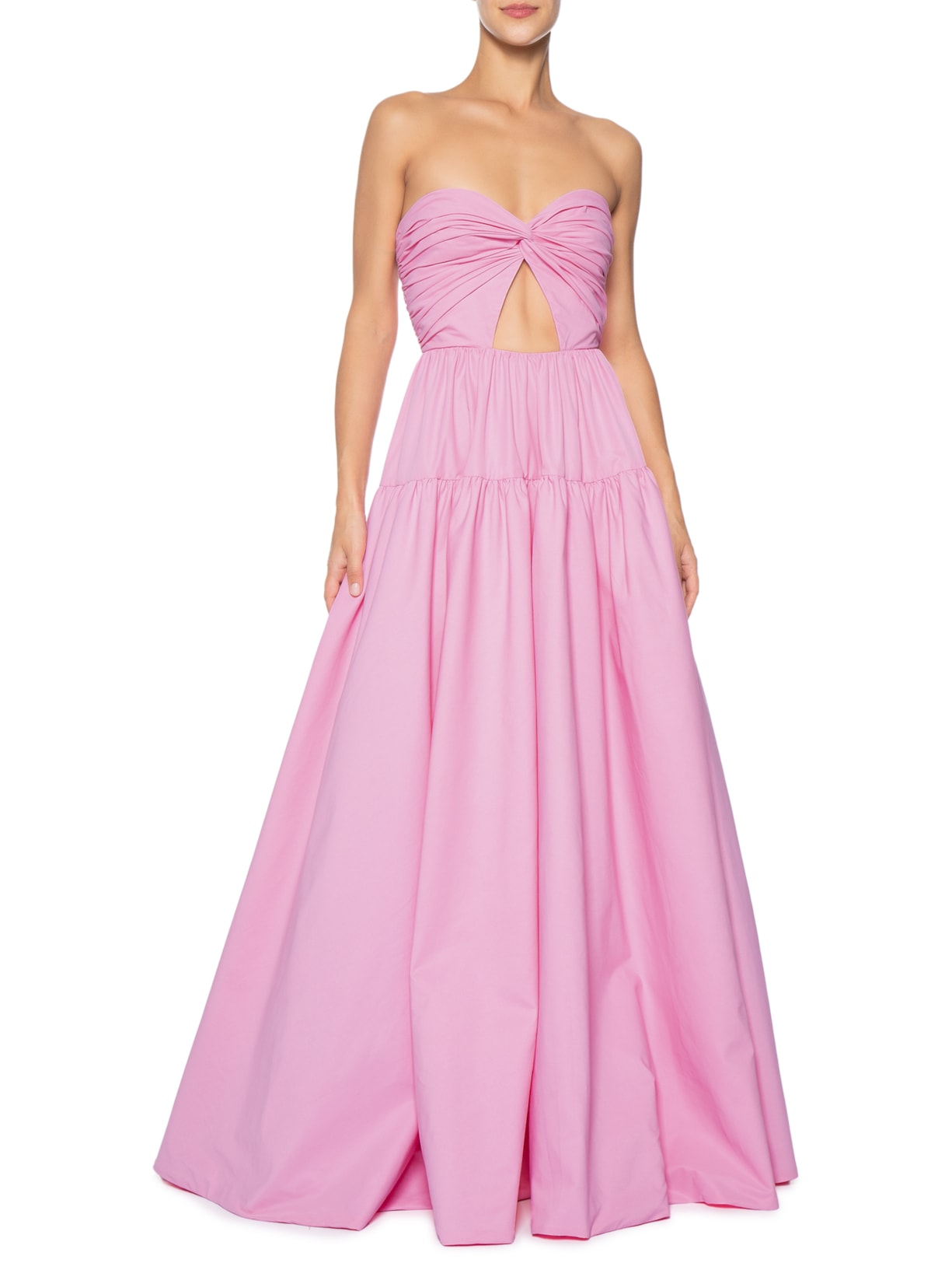 Vestido Longo Victoria Tafetá Rosa Fabulous Agilitá