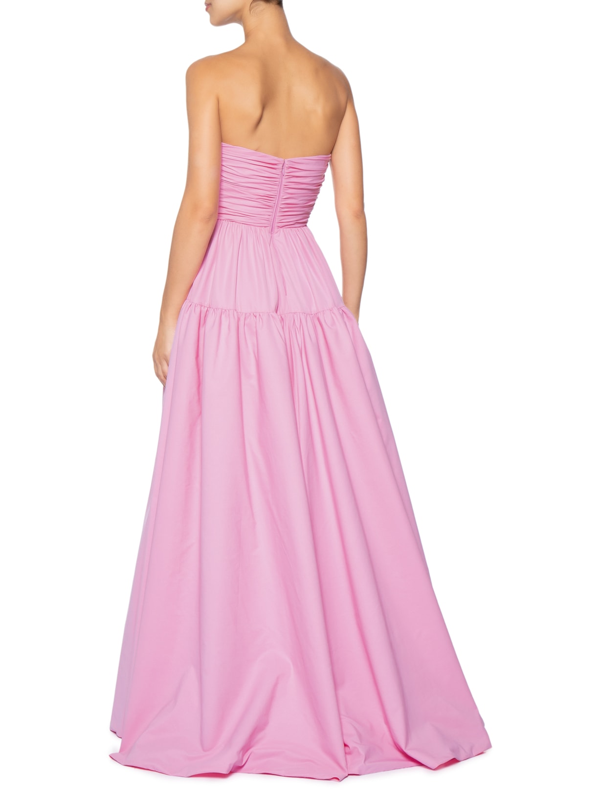 Vestido Longo Victoria Tafetá Rosa Fabulous Agilitá