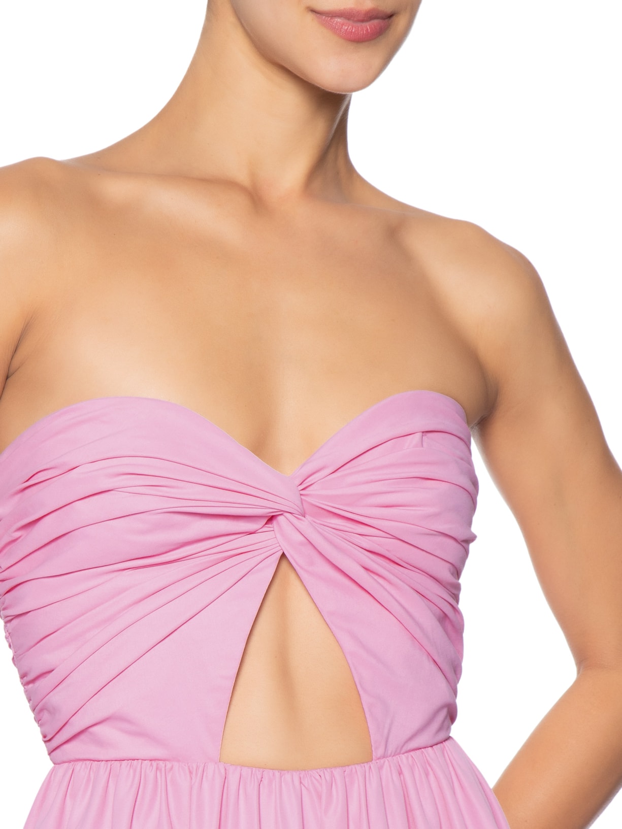 Vestido Longo Victoria Tafetá Rosa Fabulous Agilitá