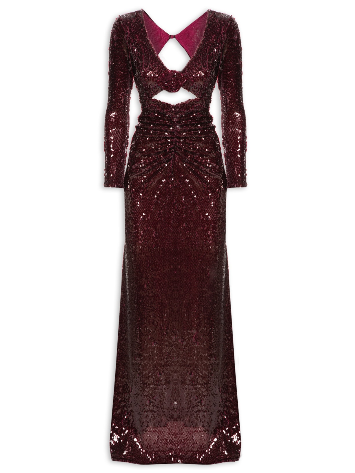 Vestido Longo - Vinho